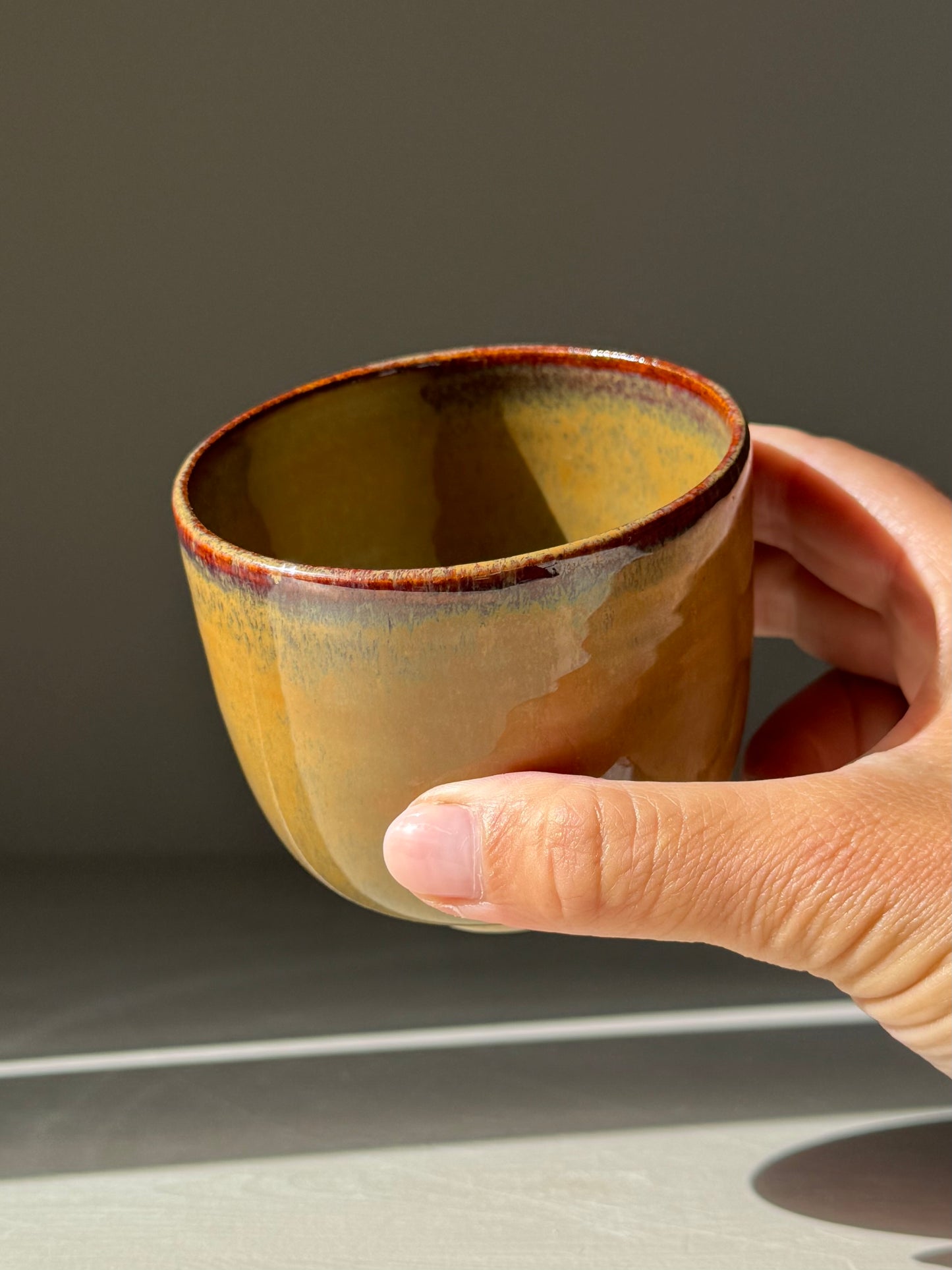 Yunomi Cups - Tenmoku Glaze