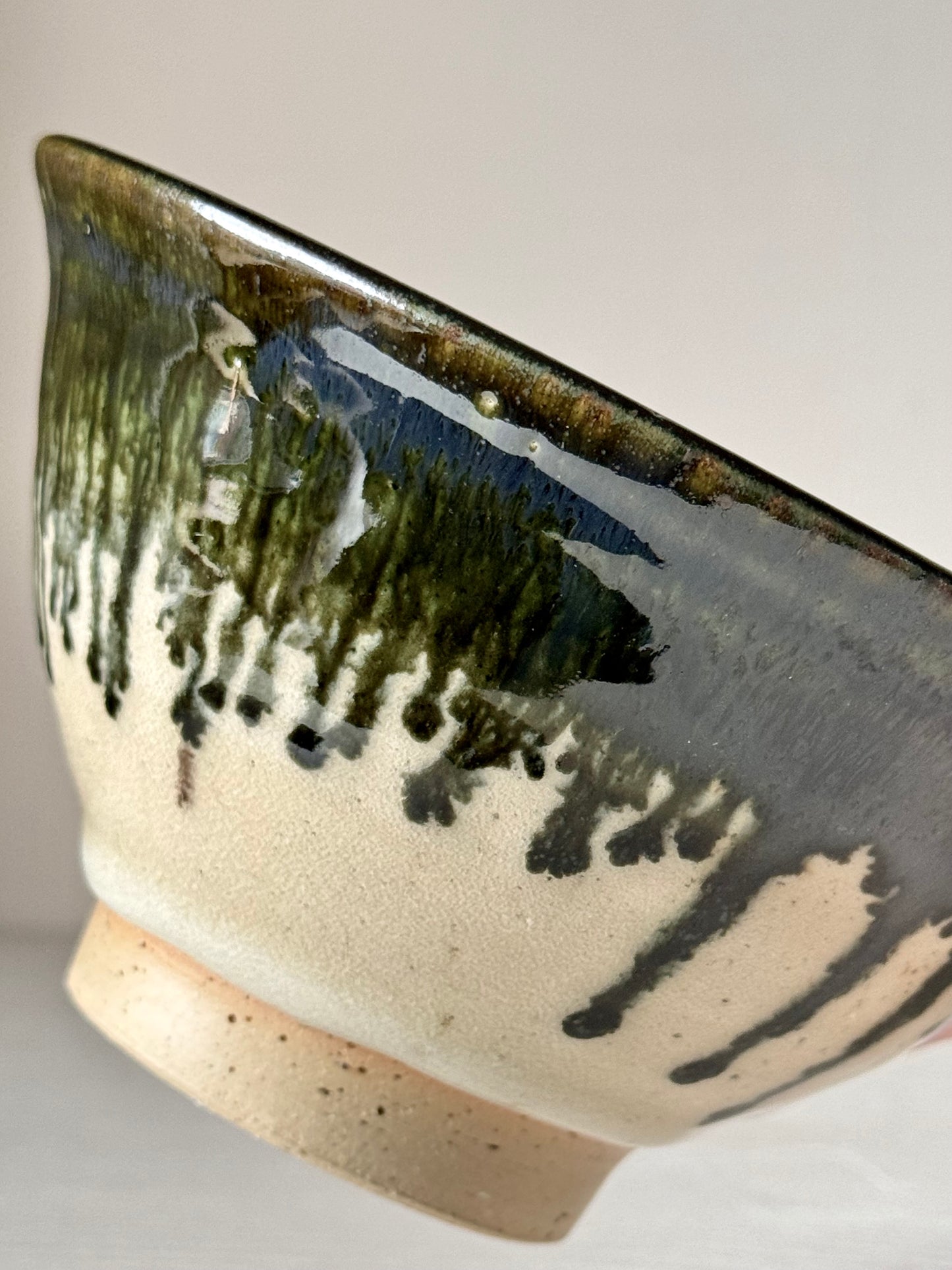 Bowls - Clear Glaze & Green Rim