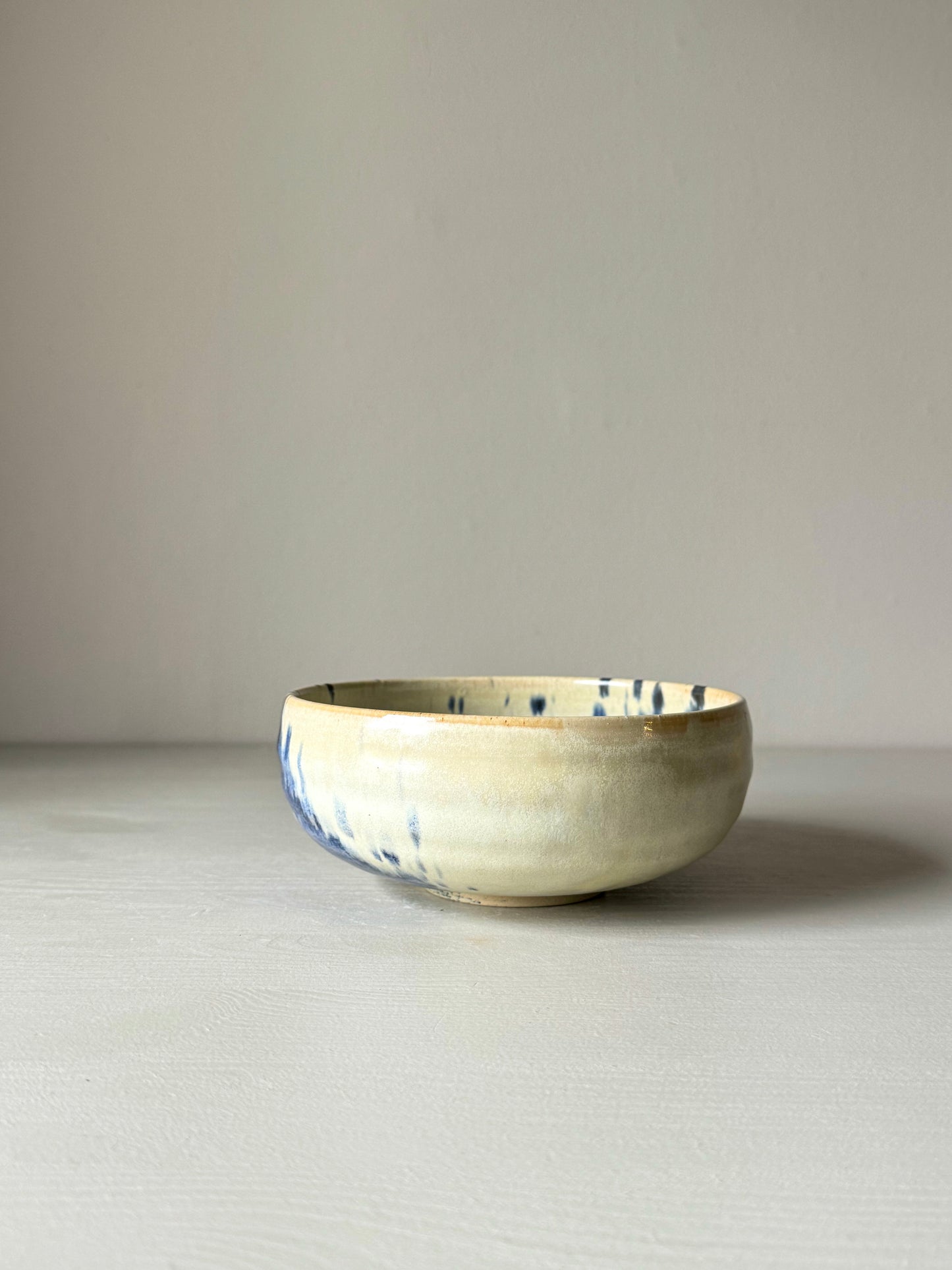 Matcha bowl - Moonstone & Cobalt Blue