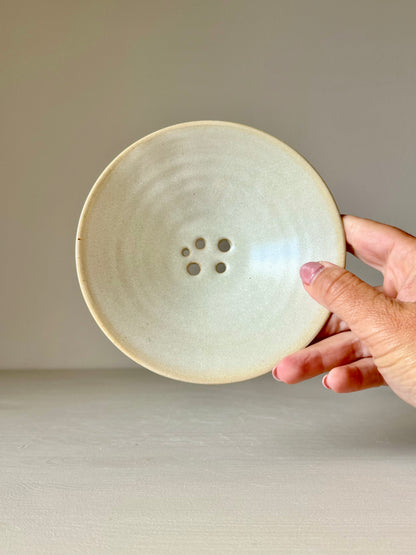 Handmade ceramic Soap dish - Moonstone