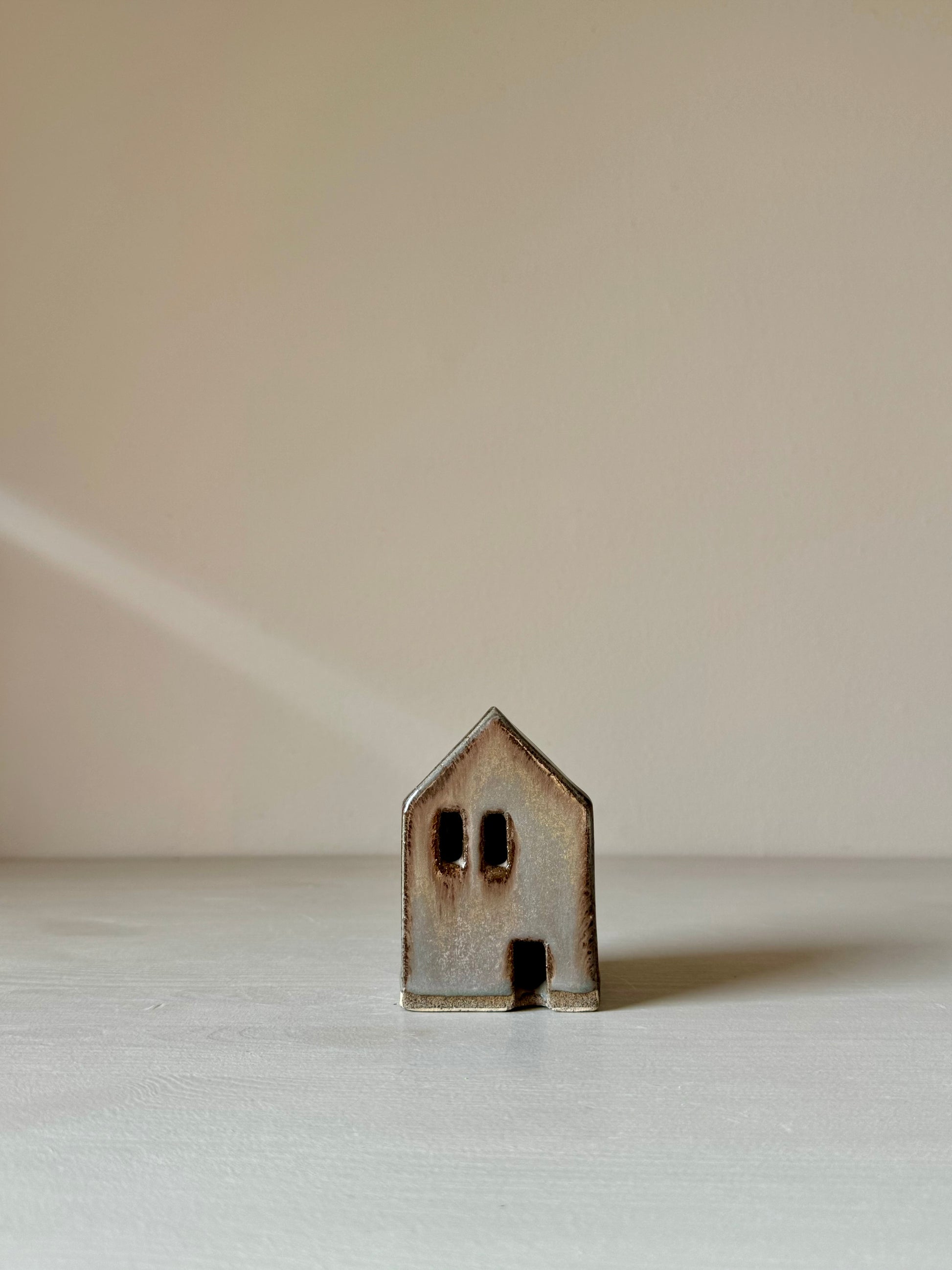 Small handmade Ceramic Houses in Various Colours by IKKAI Ceramics