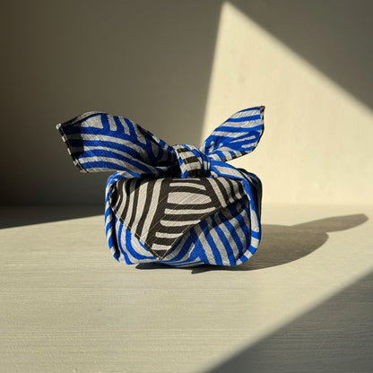 Small Furoshiki - Dark Gray & Blue