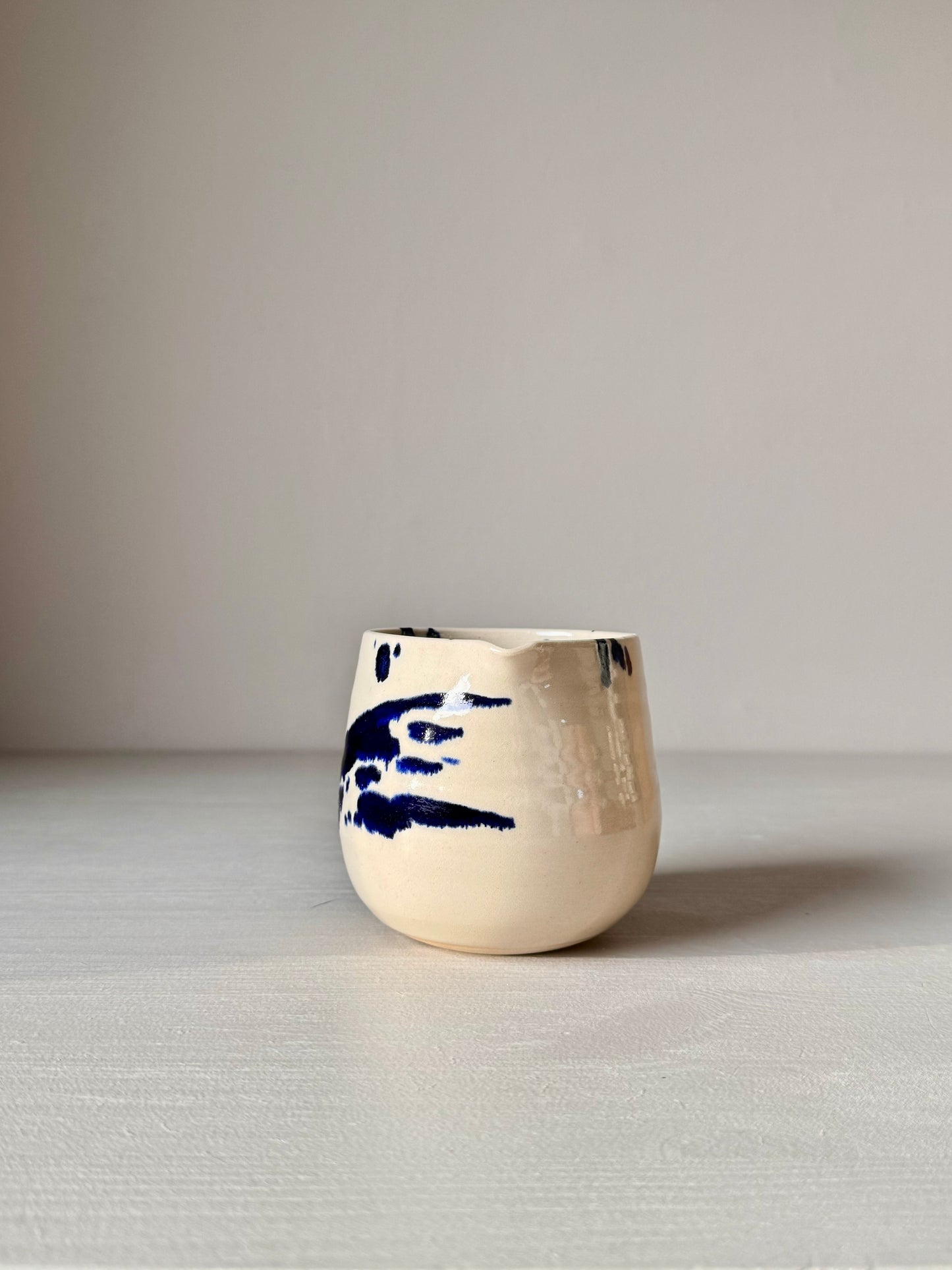 Jug - Clear glaze & Cobalt Blue 01