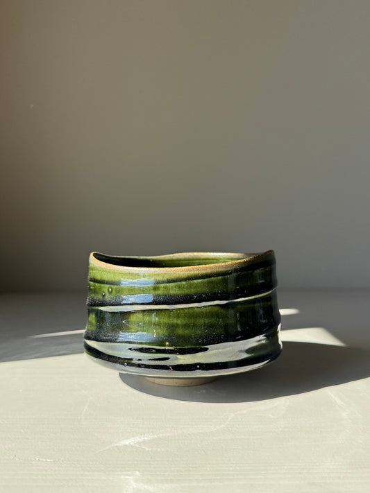 Textured Matcha Bowl - Hinoki Series #05
