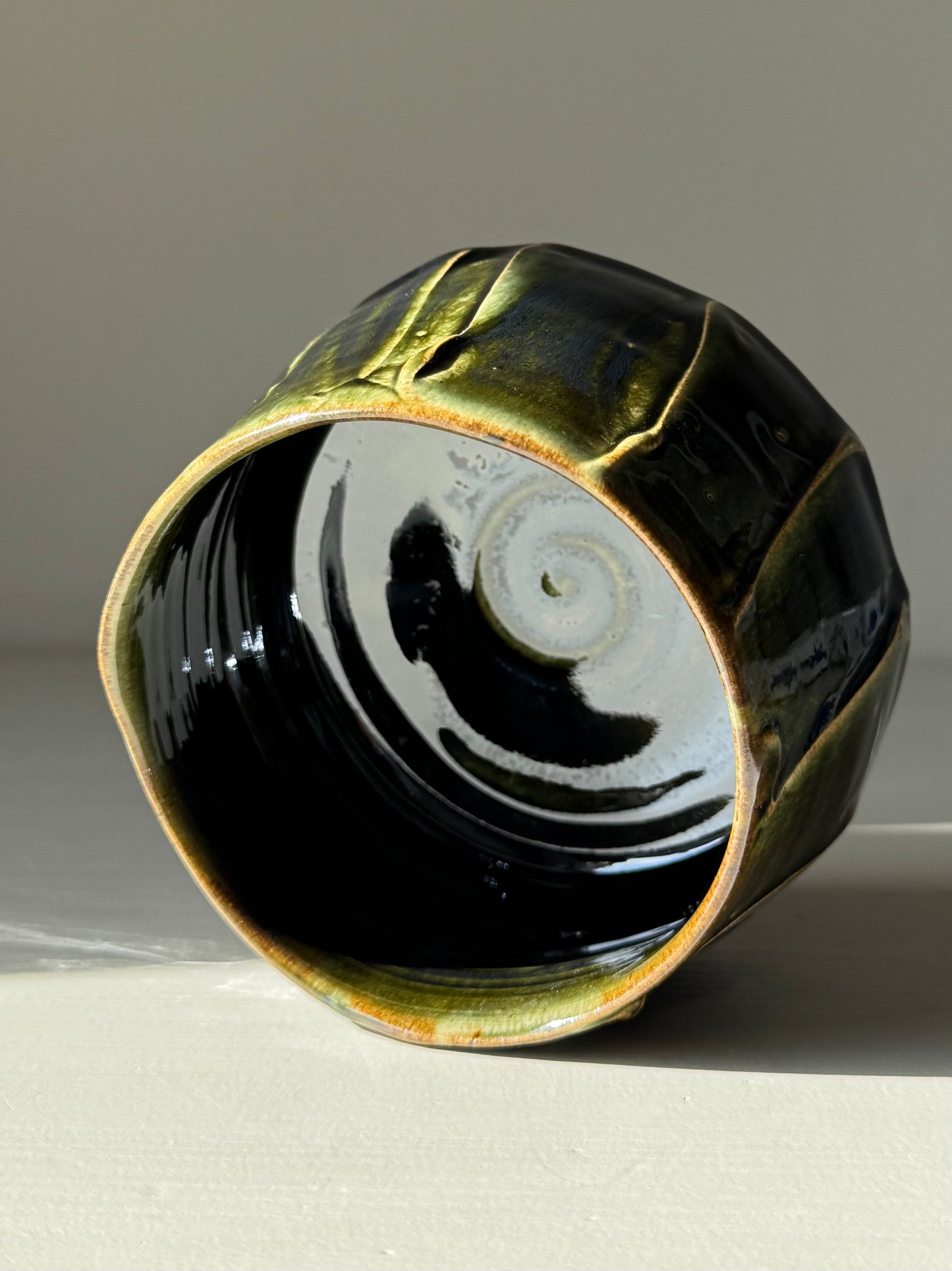 Textured Matcha Bowl - Hinoki Series #07