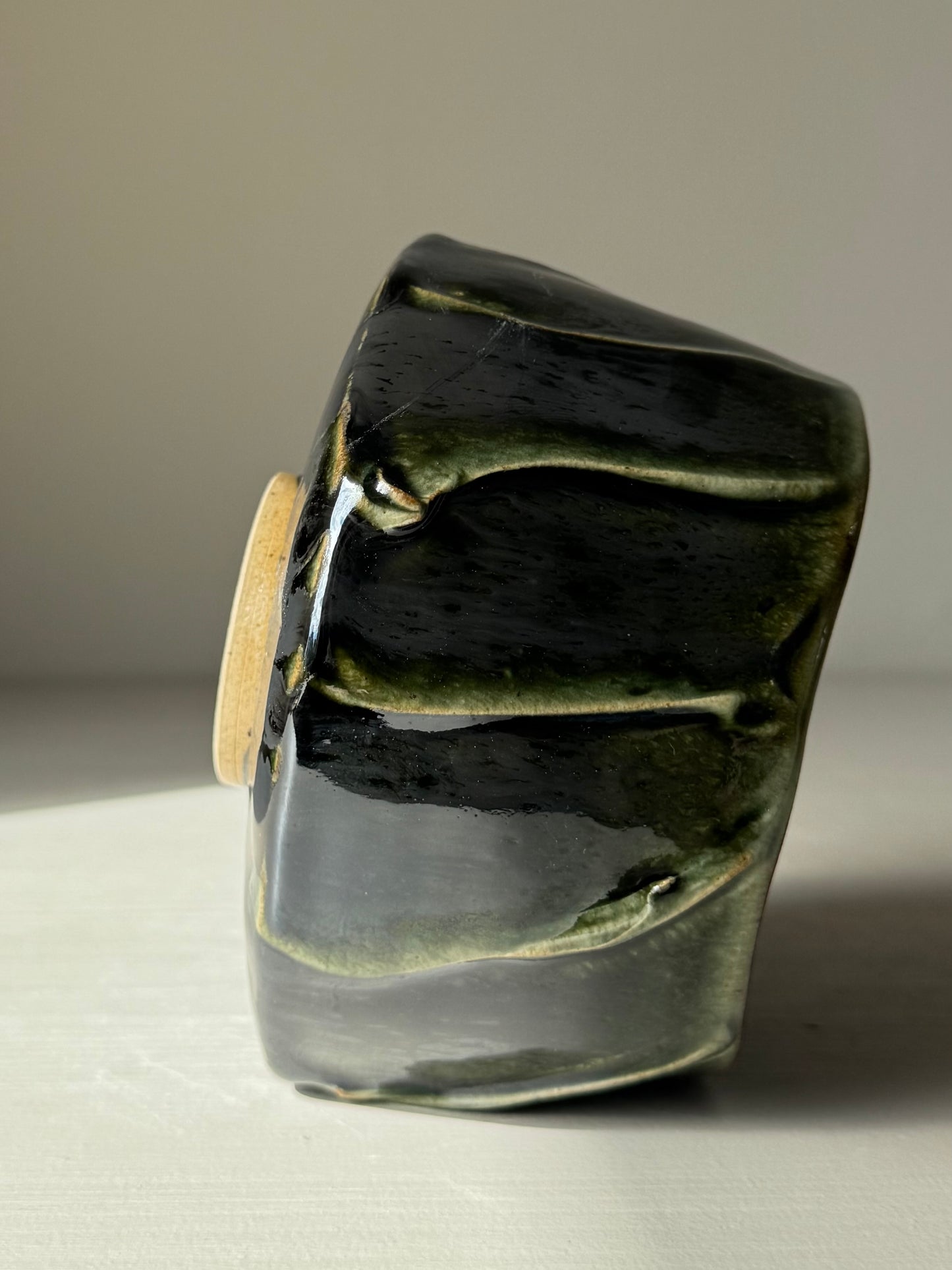 Textured Matcha Bowl - Hinoki Series #11