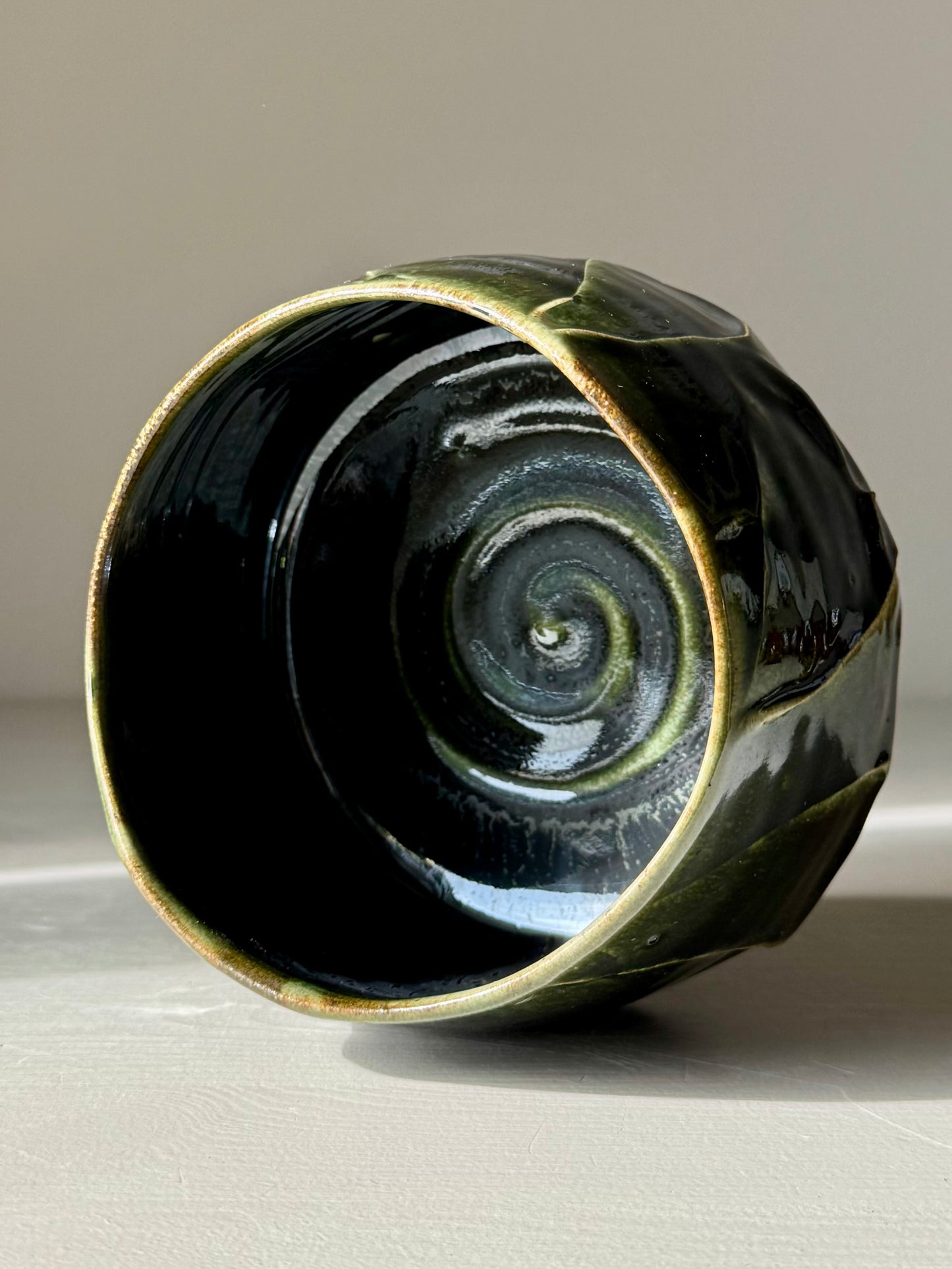 Textured Matcha Bowl - Hinoki Series #06