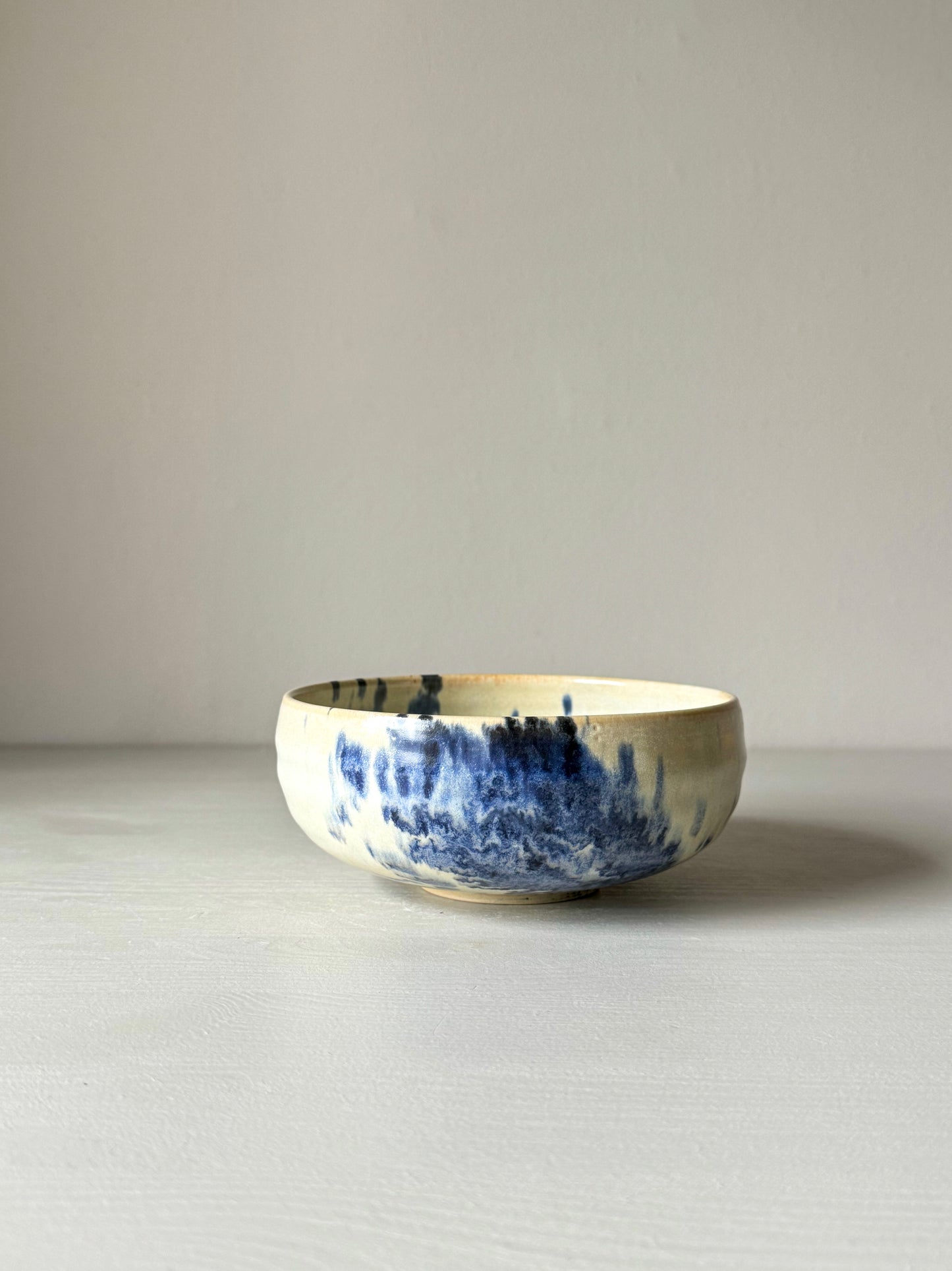 Matcha bowl - Moonstone & Cobalt Blue