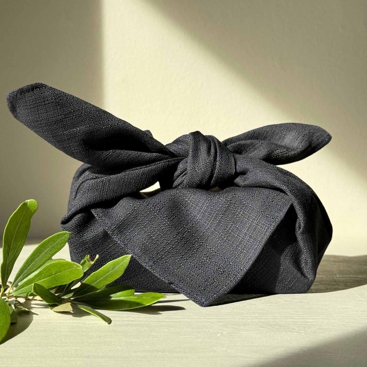 Small furoshiki ORGANIC Plain | Solid Color Dark indigo