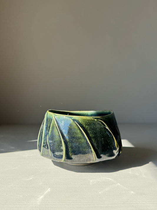 Textured Matcha Bowl - Hinoki Series #03