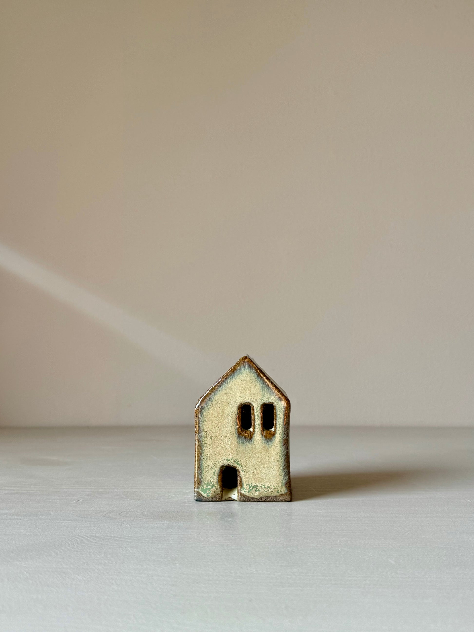 Small handmade Ceramic Houses in Various Colours by IKKAI Ceramics