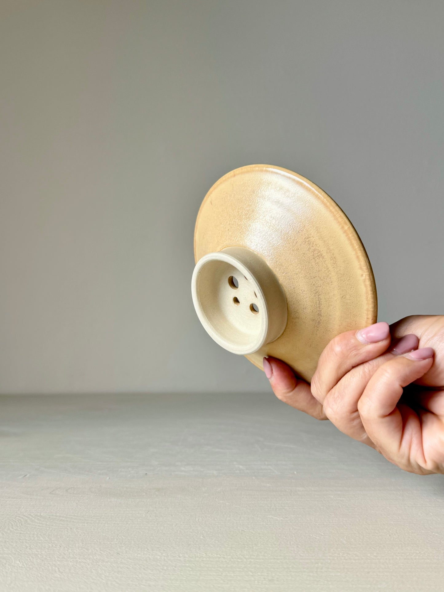 IKKAI Ceramics Soap dish - Peach