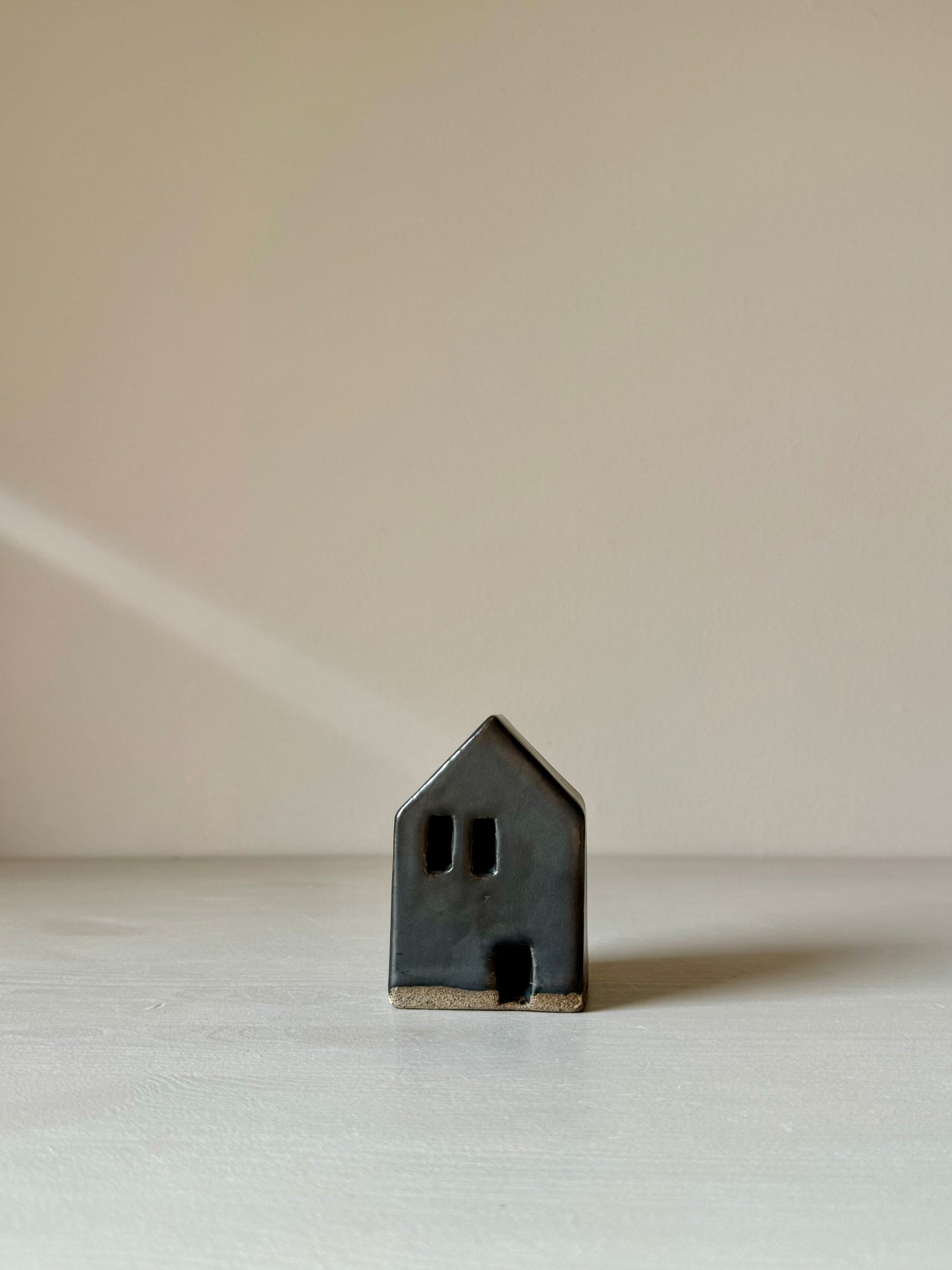 Small handmade Ceramic Houses in Various Colours by IKKAI Ceramics