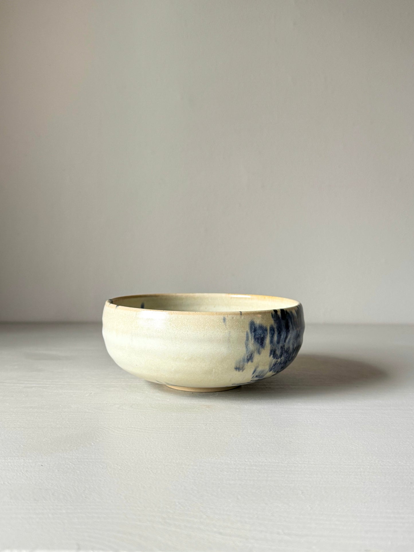 Matcha bowl - Moonstone & Cobalt Blue