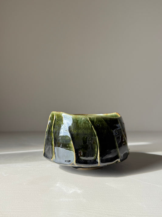 Textured Matcha Bowl - Hinoki Series #06