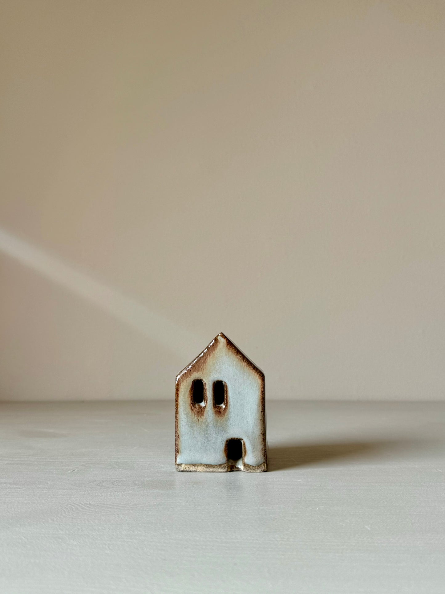 Small handmade Ceramic Houses in Various Colours by IKKAI Ceramics