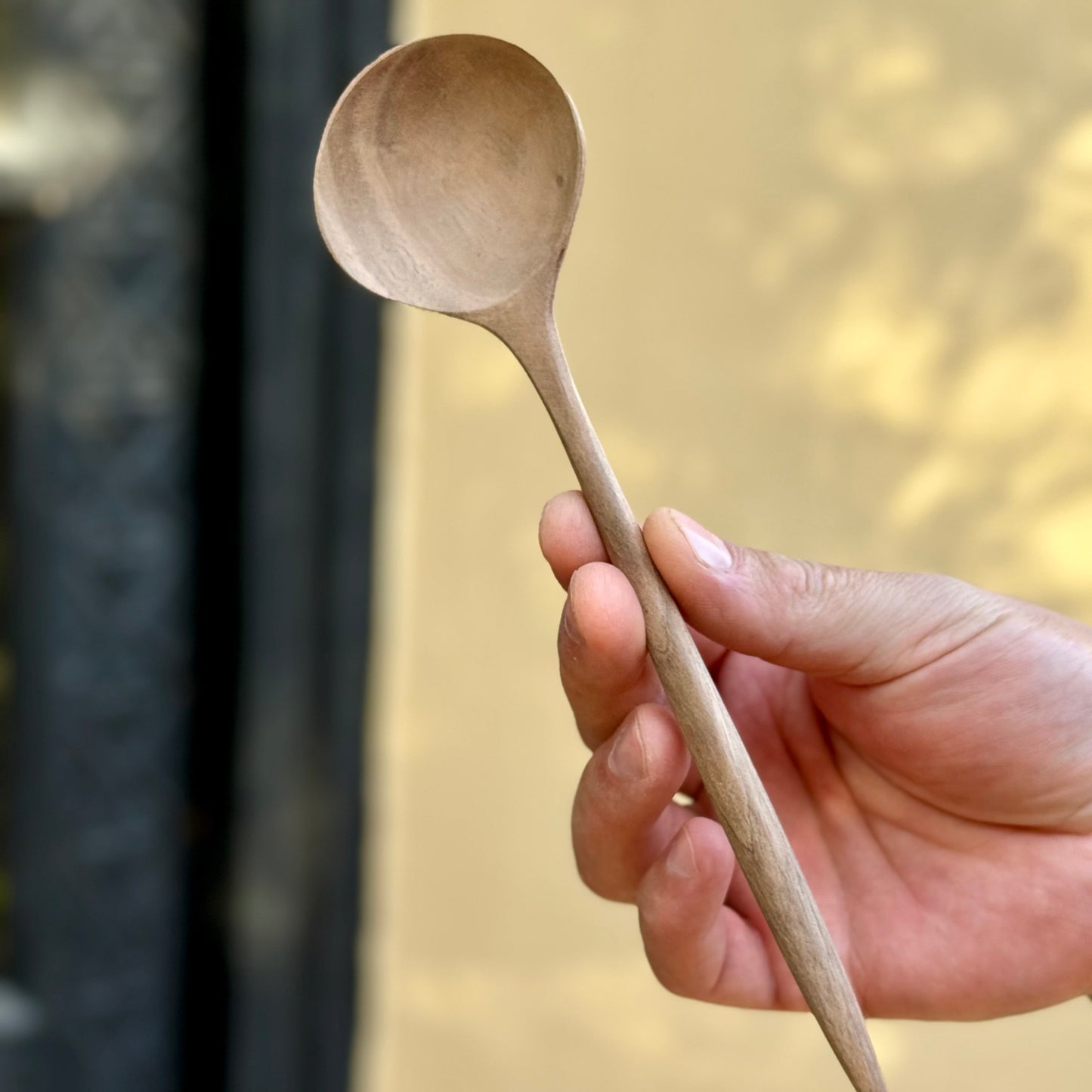 Large wooden spoon