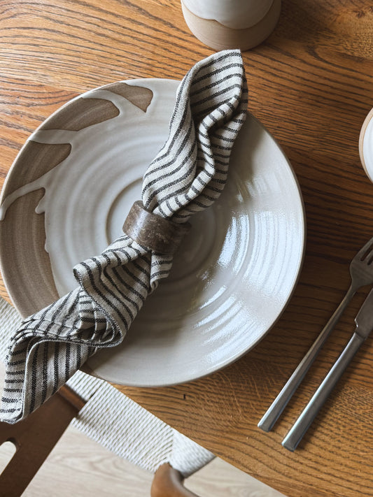 Striped Linen Napkin - 100% Linen