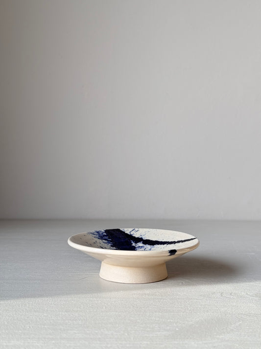 Soap dish - Clear Glaze & Cobalt blue 02