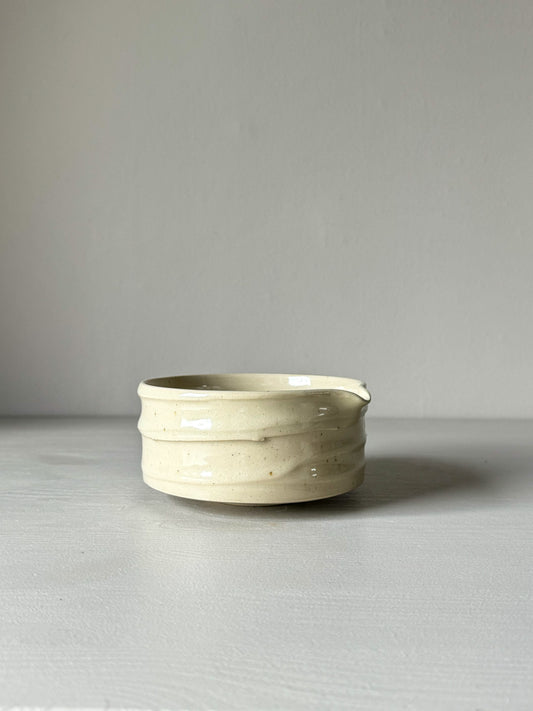 Matcha bowl with spout - Clear Glaze 03