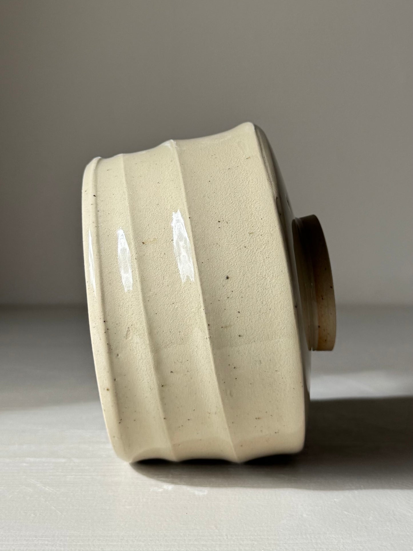 Textured Matcha Bowl - Clear Glaze #02