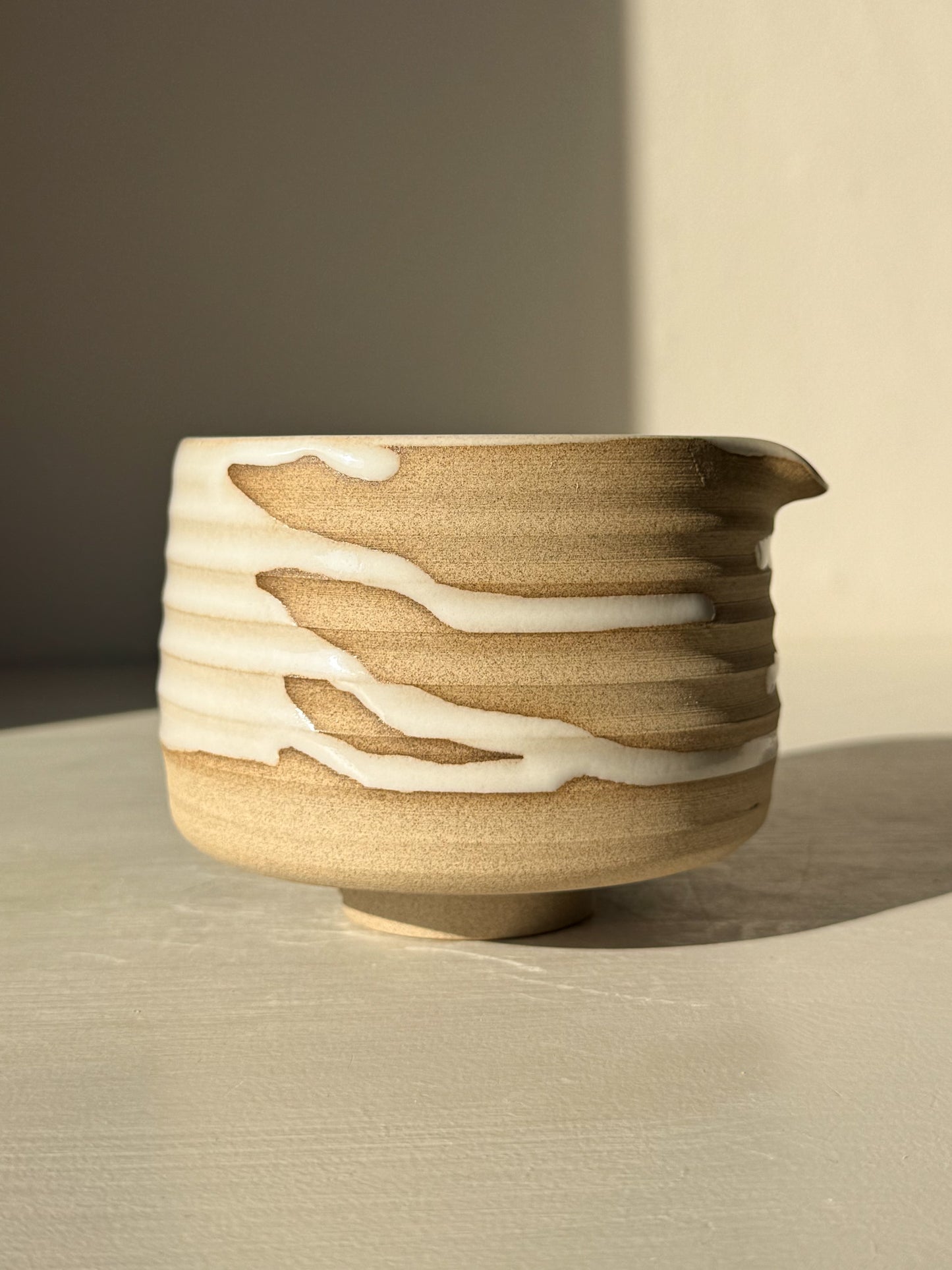 Matcha Bowl with Spout – Yuki #10