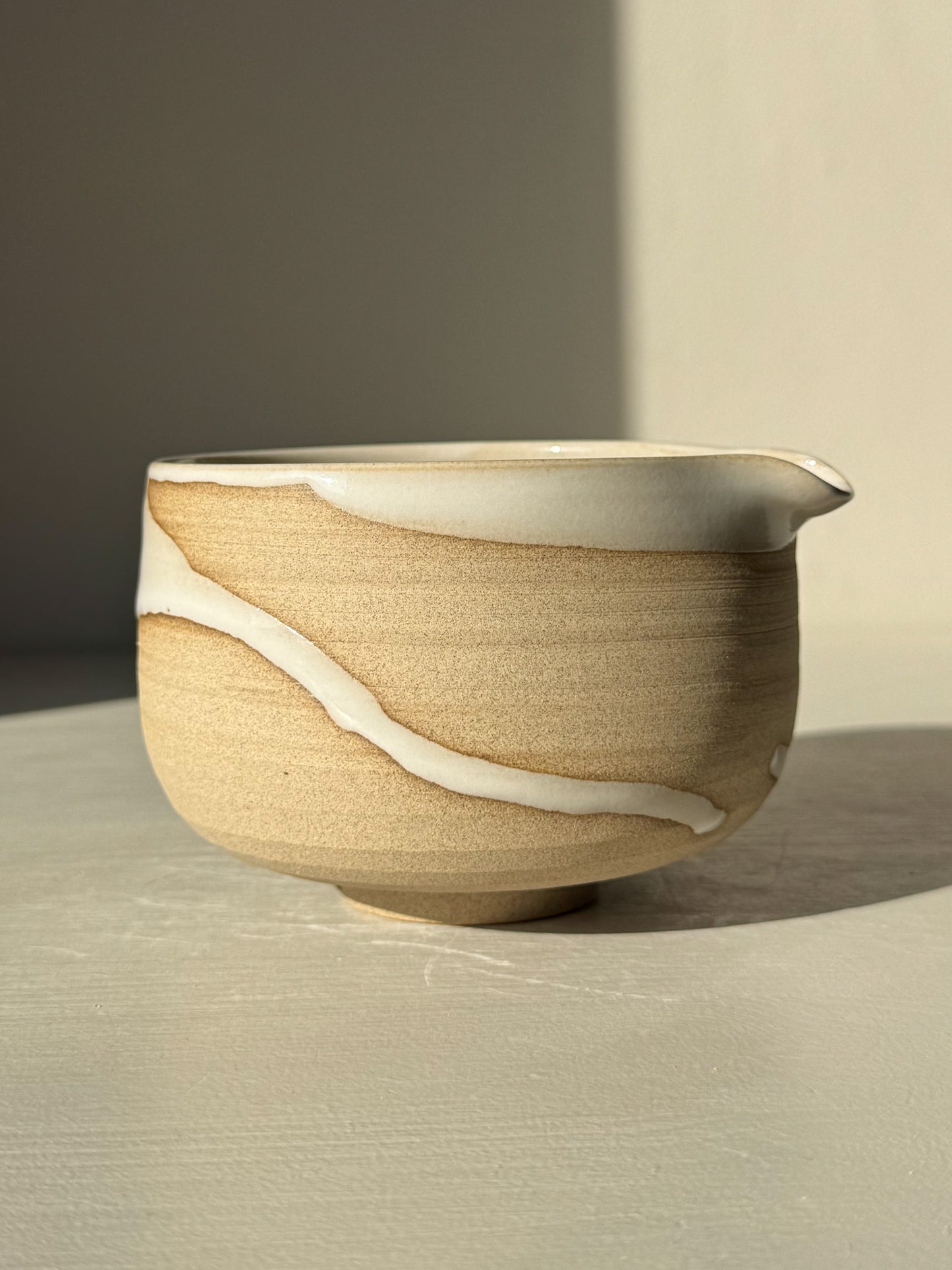 Matcha Bowl with Spout – Yuki #11