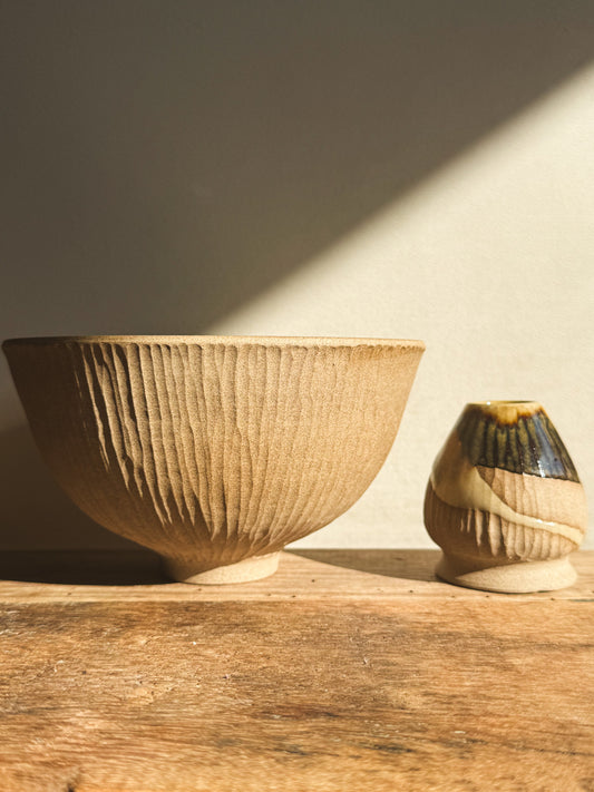 Matcha Bowl & Whisk Holder Set - Inyo Series