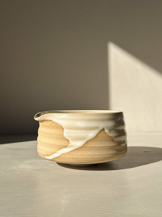 Matcha Bowl with Spout – Yuki #13