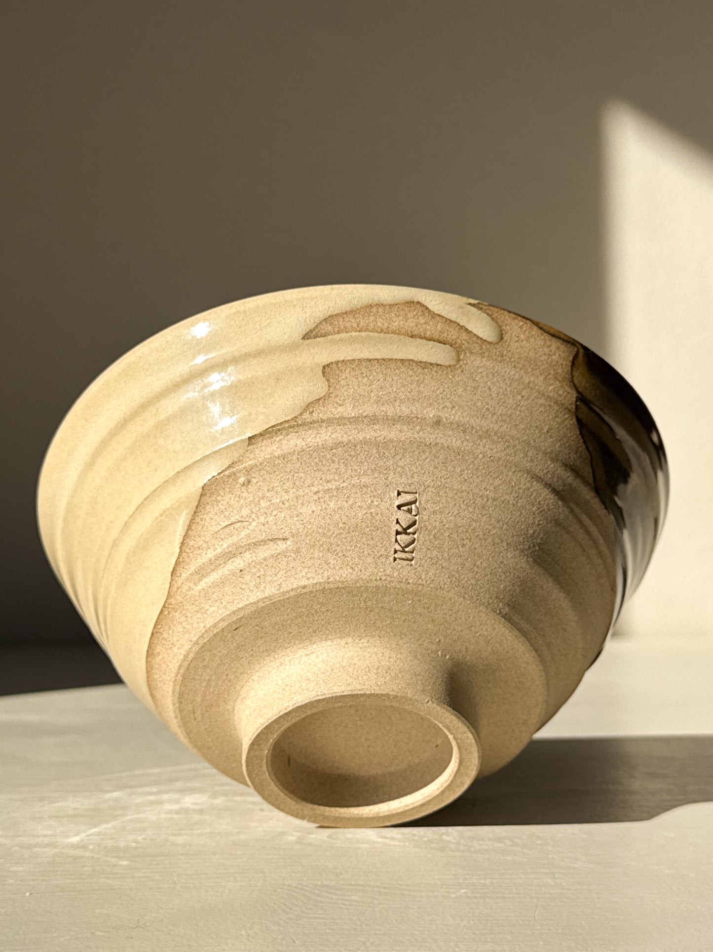 Textured Matcha Bowl – Inyo #01