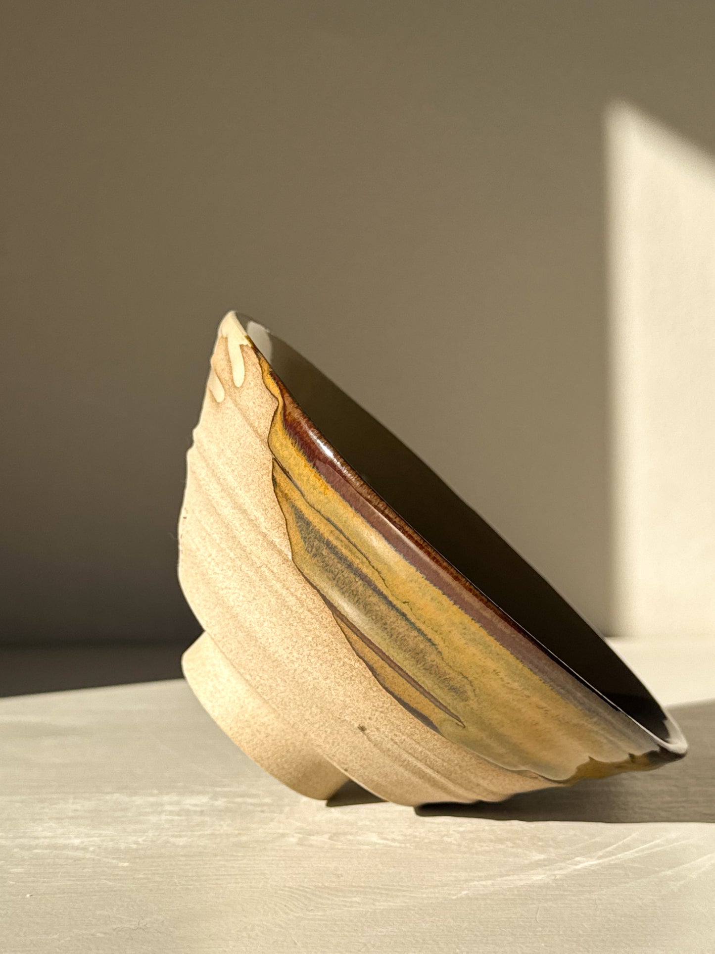 Textured Matcha Bowl – Inyo #01