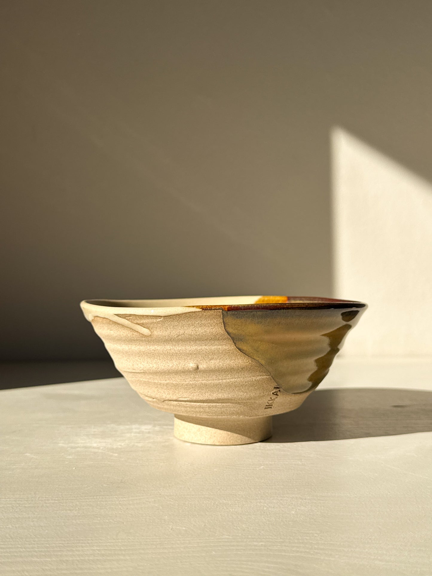 Textured Matcha Bowl – Inyo #02