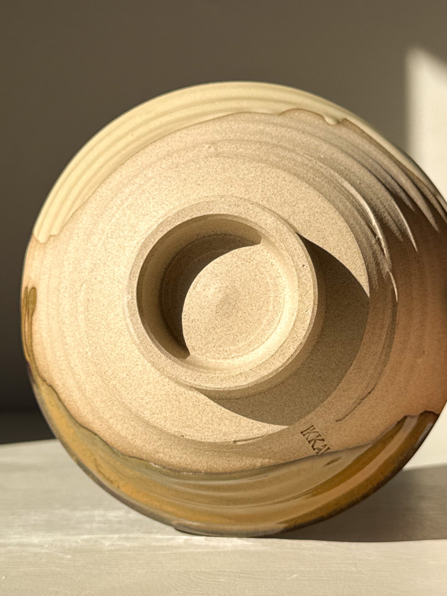 Textured Matcha Bowl – Inyo #02