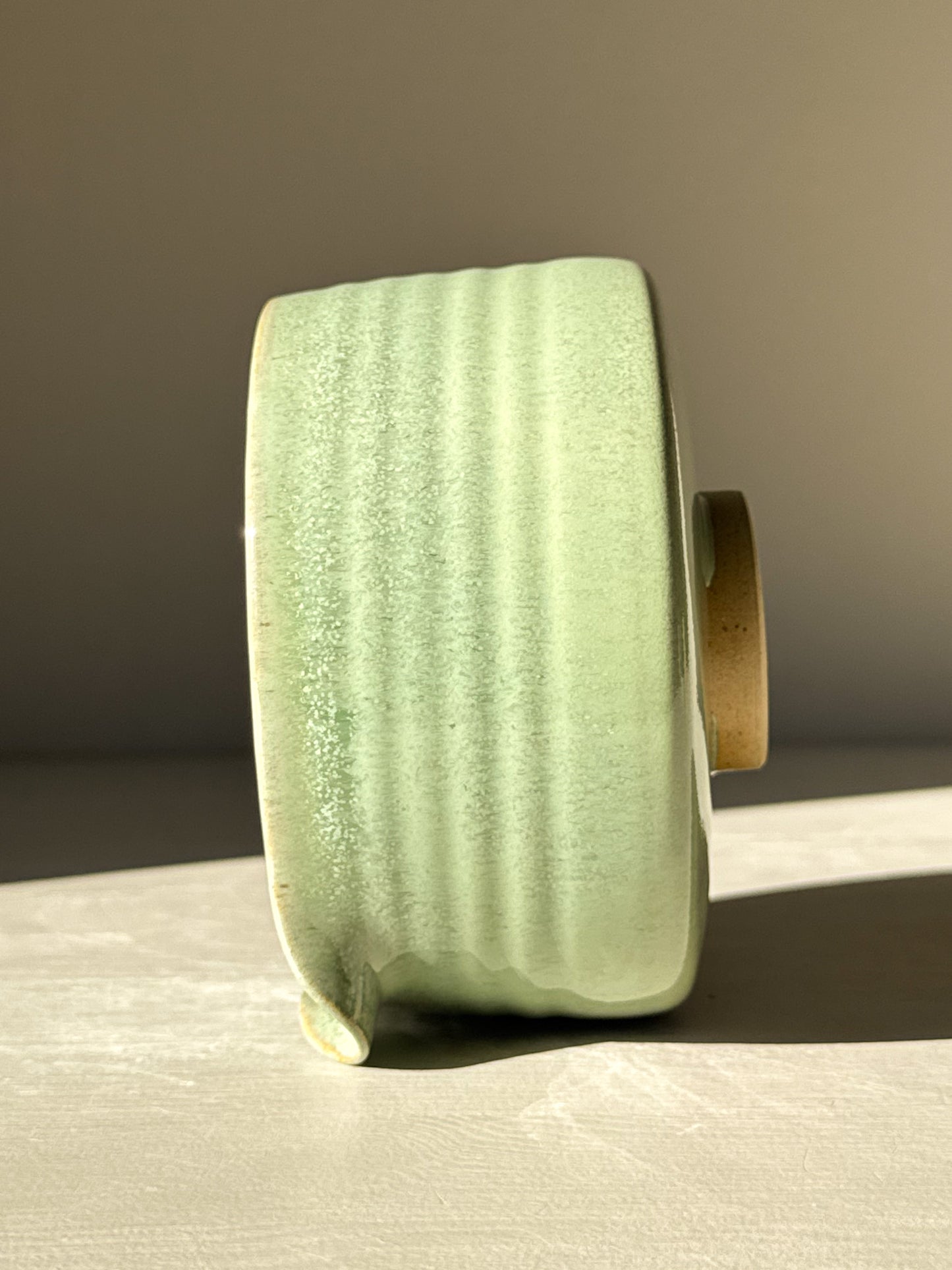 Matcha Kom met Schenktout - Sage Glazuur #01