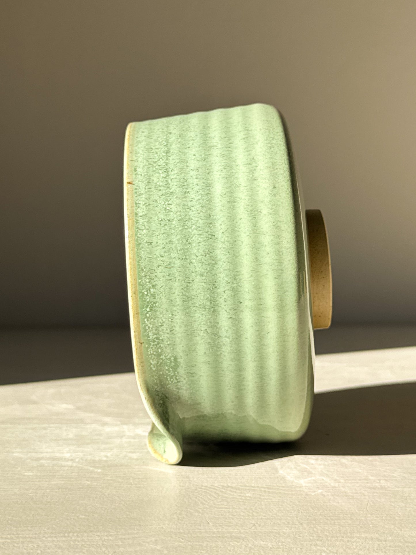 Matcha Kom met Schenktout - Sage Glazuur #03