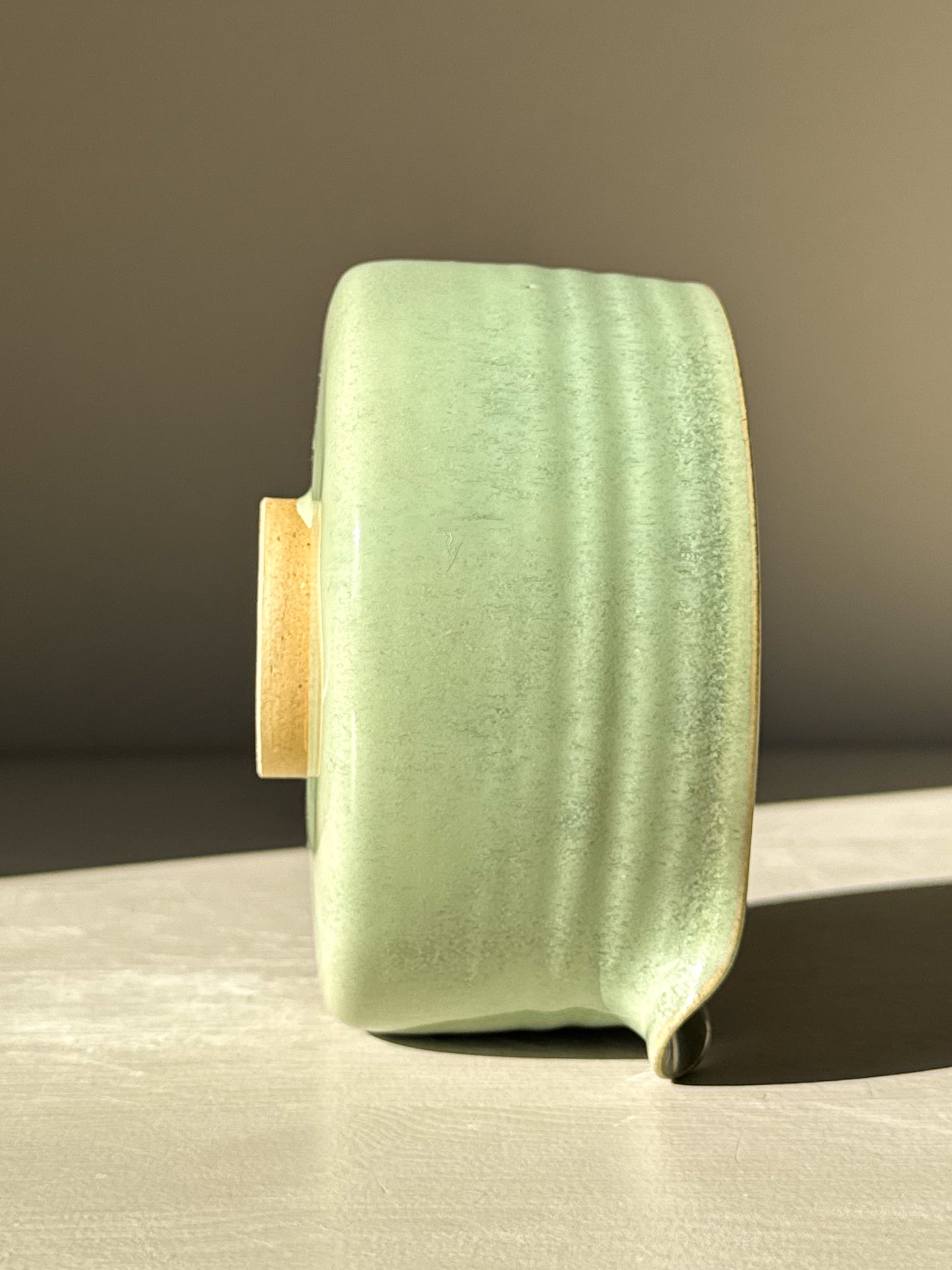 Matcha Kom met Schenktout - Sage Glazuur #03