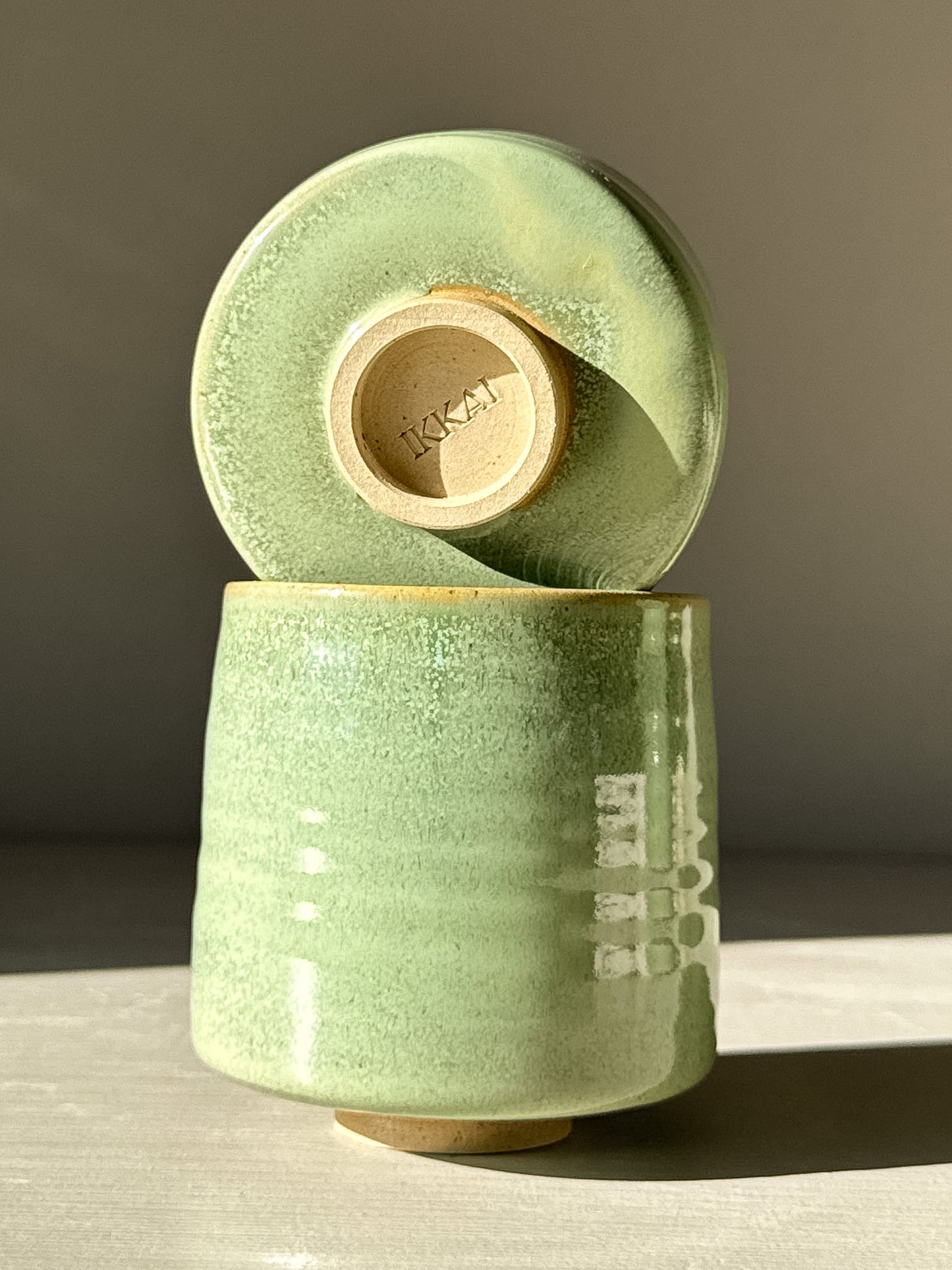 Yunomi Kopjes - Sage Glazuur