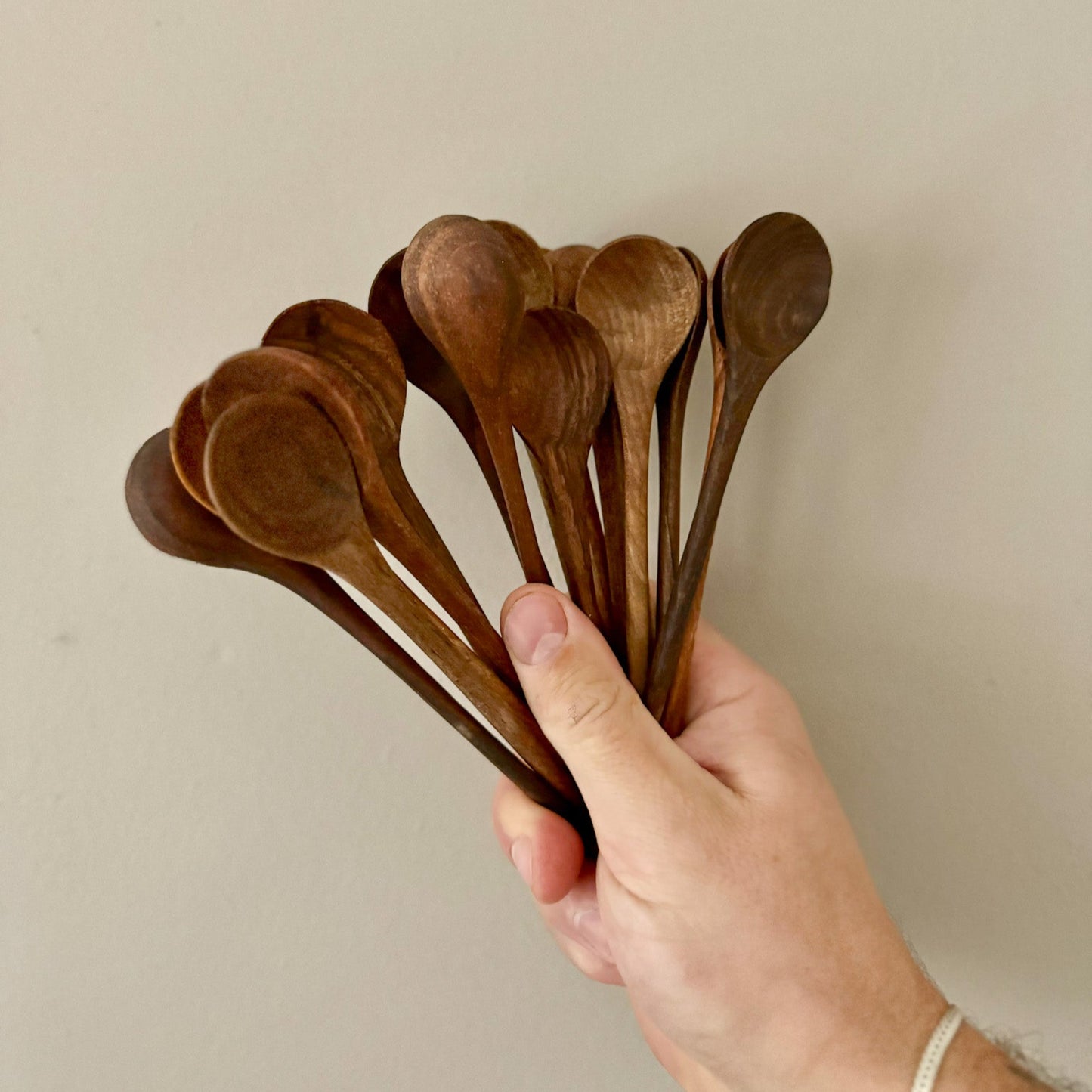 moroccan walnut wood spoons