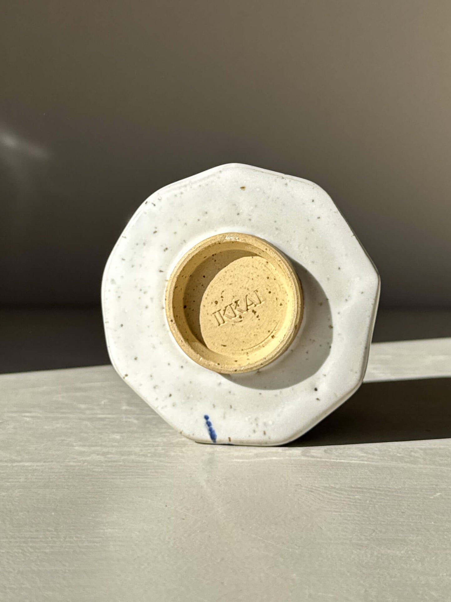 Faceted Cup – Cobalt Blue & Glossy White #02