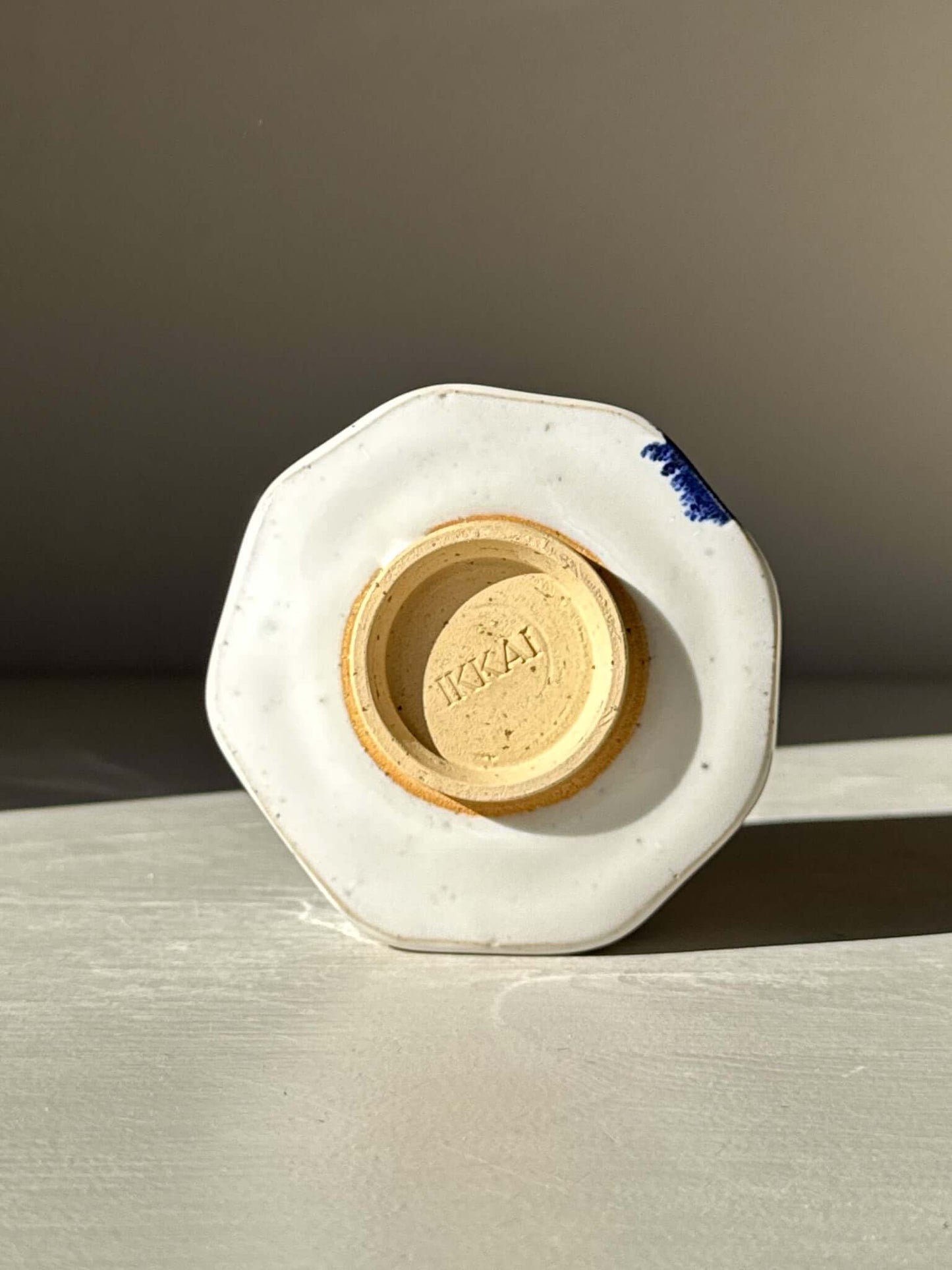 Faceted Cup – Cobalt Blue & Glossy White #03