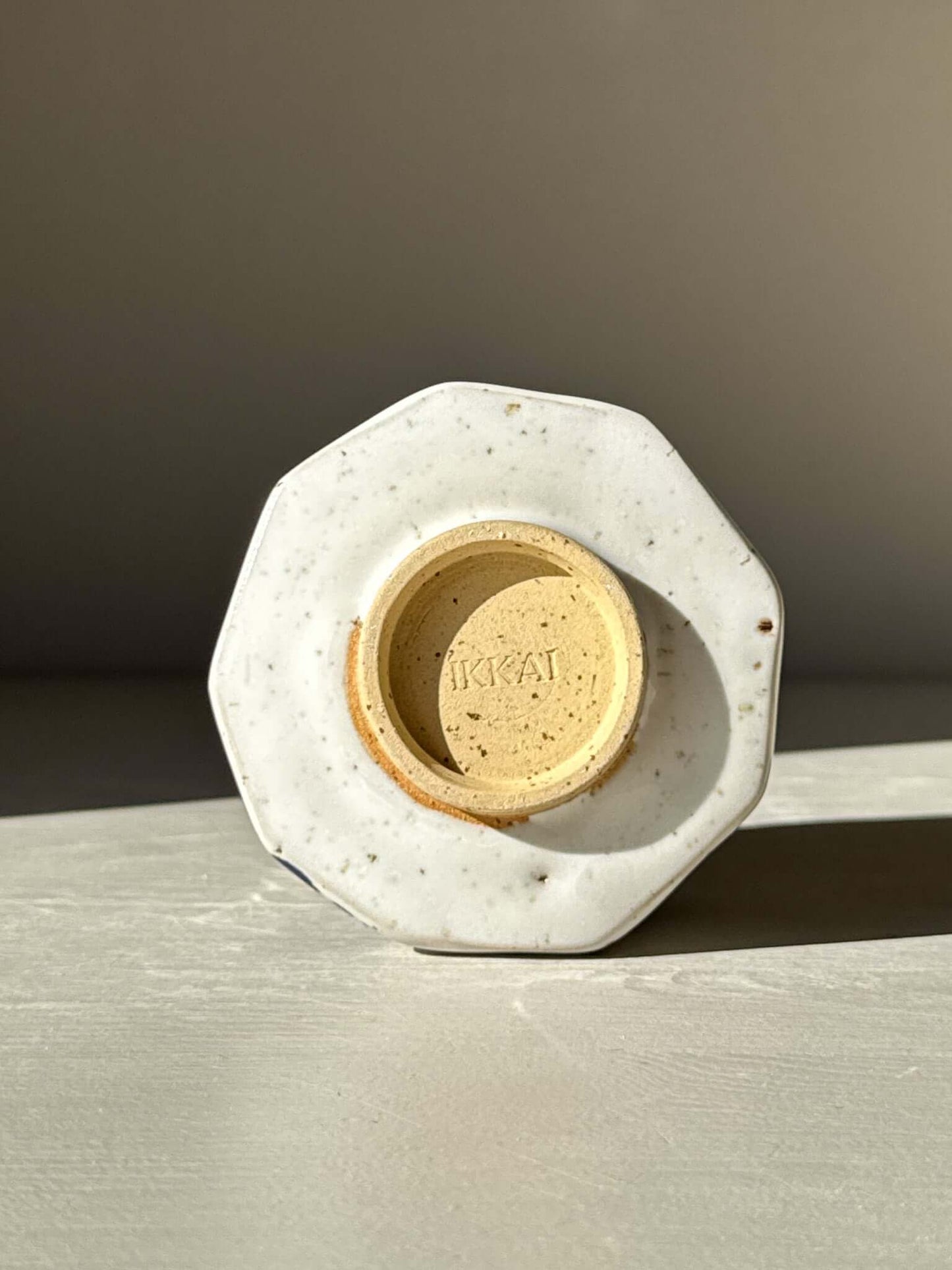 Faceted Cup – Cobalt Blue & Glossy White #04