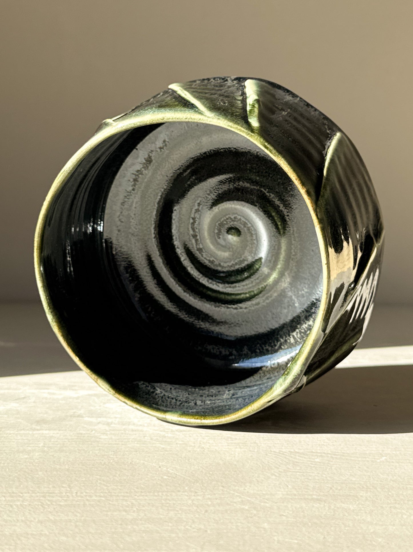 Textured Matcha Bowl - Hinoki #01