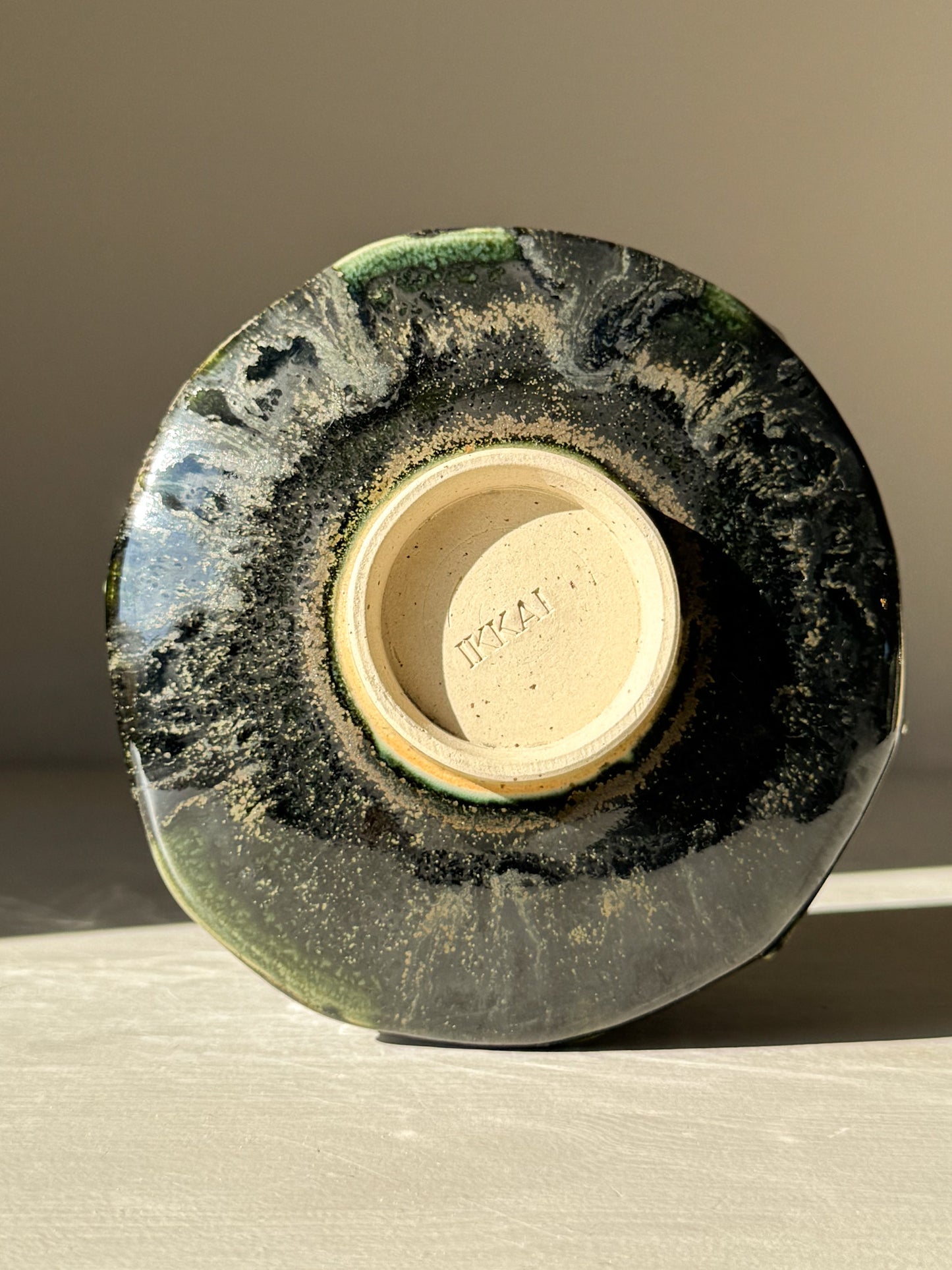 Textured Matcha Bowl - Hinoki #01