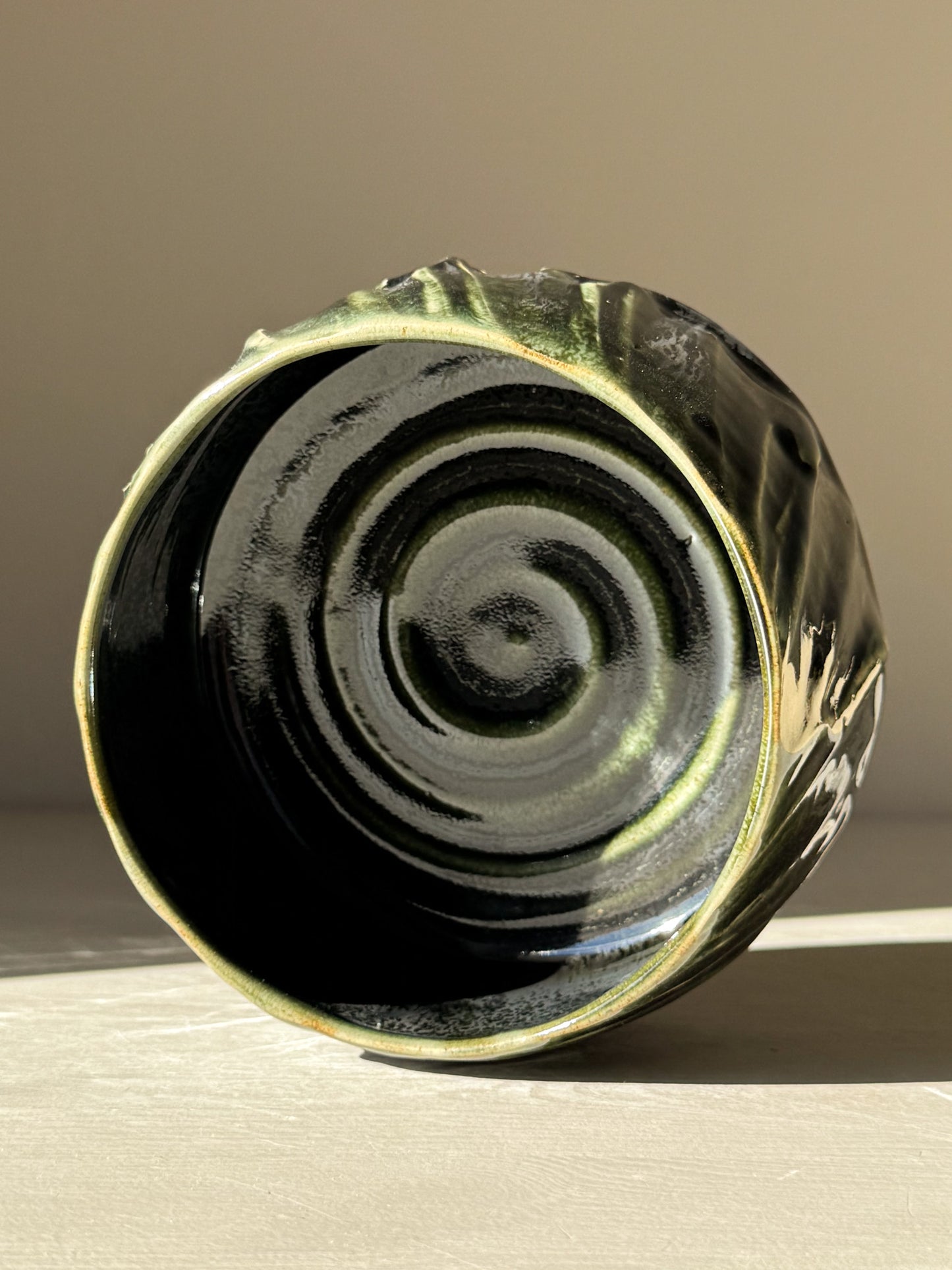 Textured Matcha Bowl - Hinoki #03