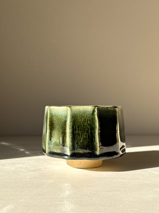 Matcha Kom met Facetten- Hinoki Serie #01