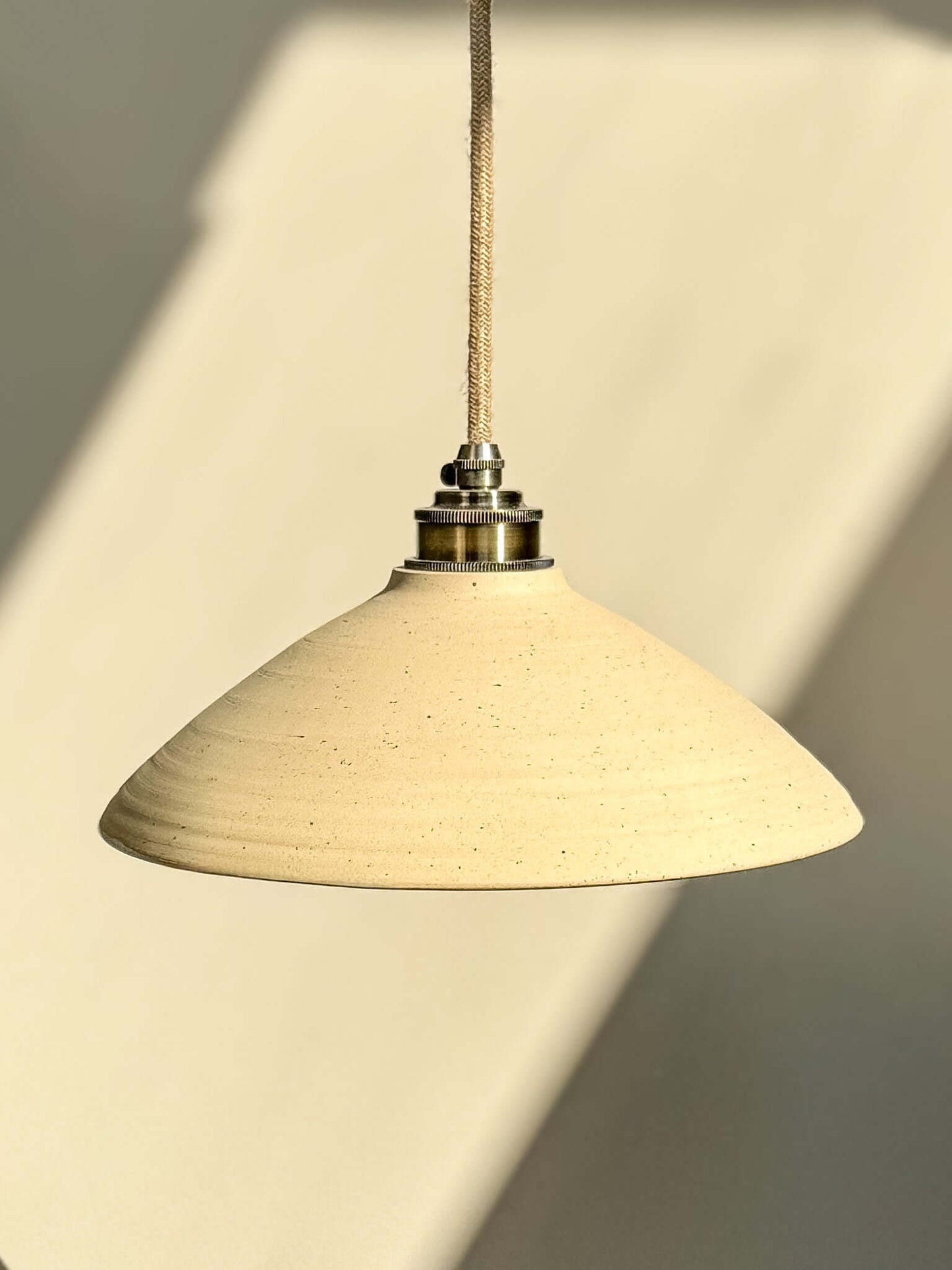 Keramische Lampenkap – Half Glanzend Wit Glazuur #01