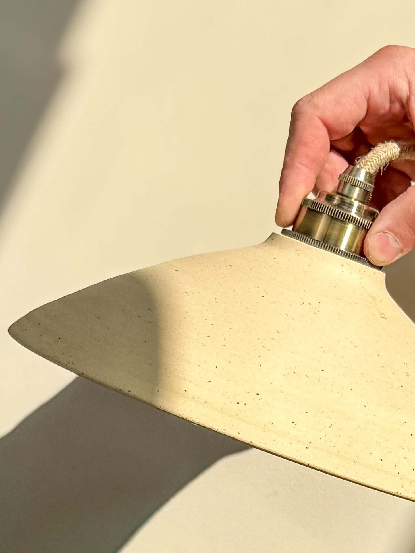 Keramische Lampenkap – Half Glanzend Wit Glazuur #01