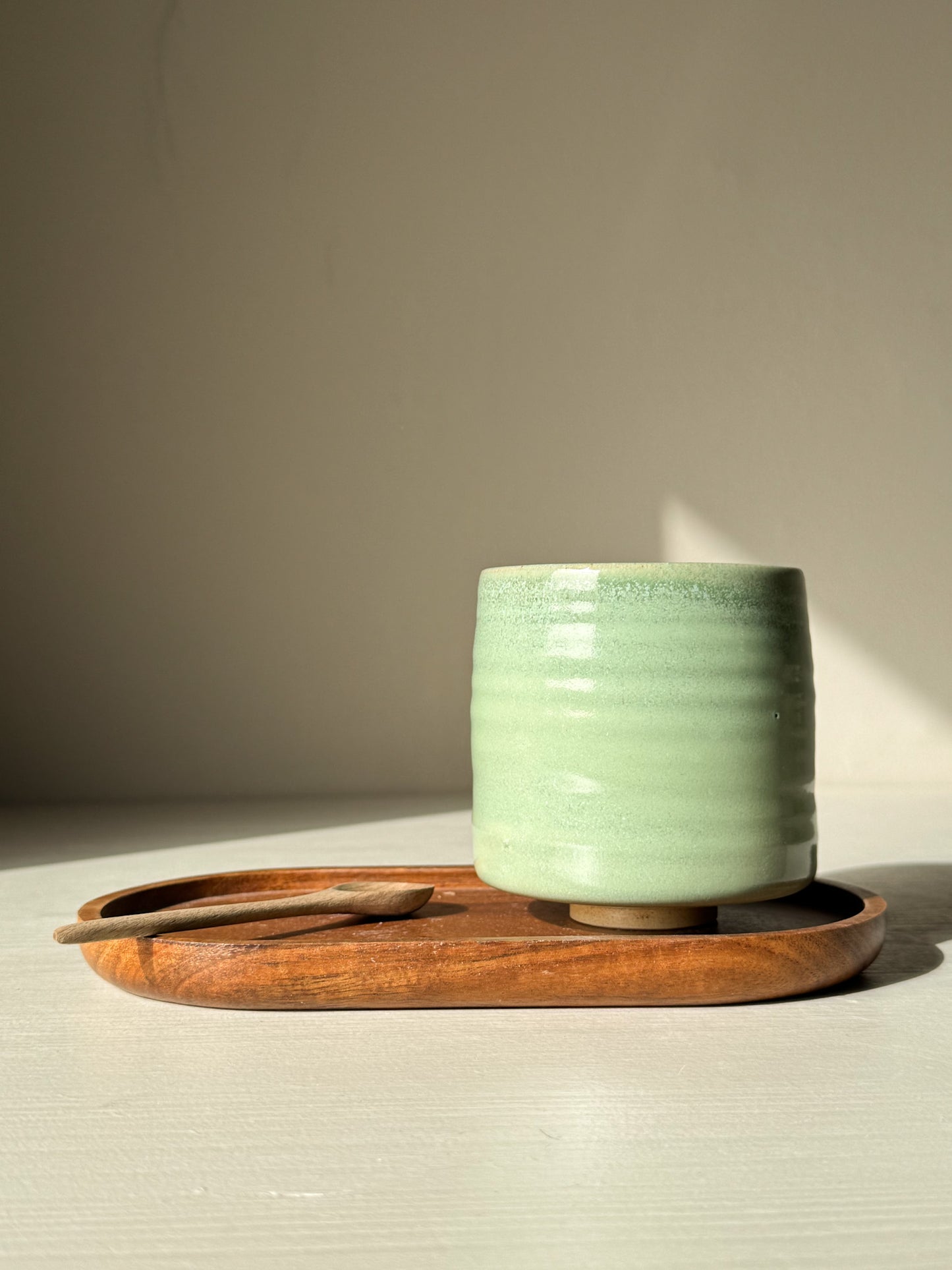 Yunomi Kopjes - Sage Glazuur