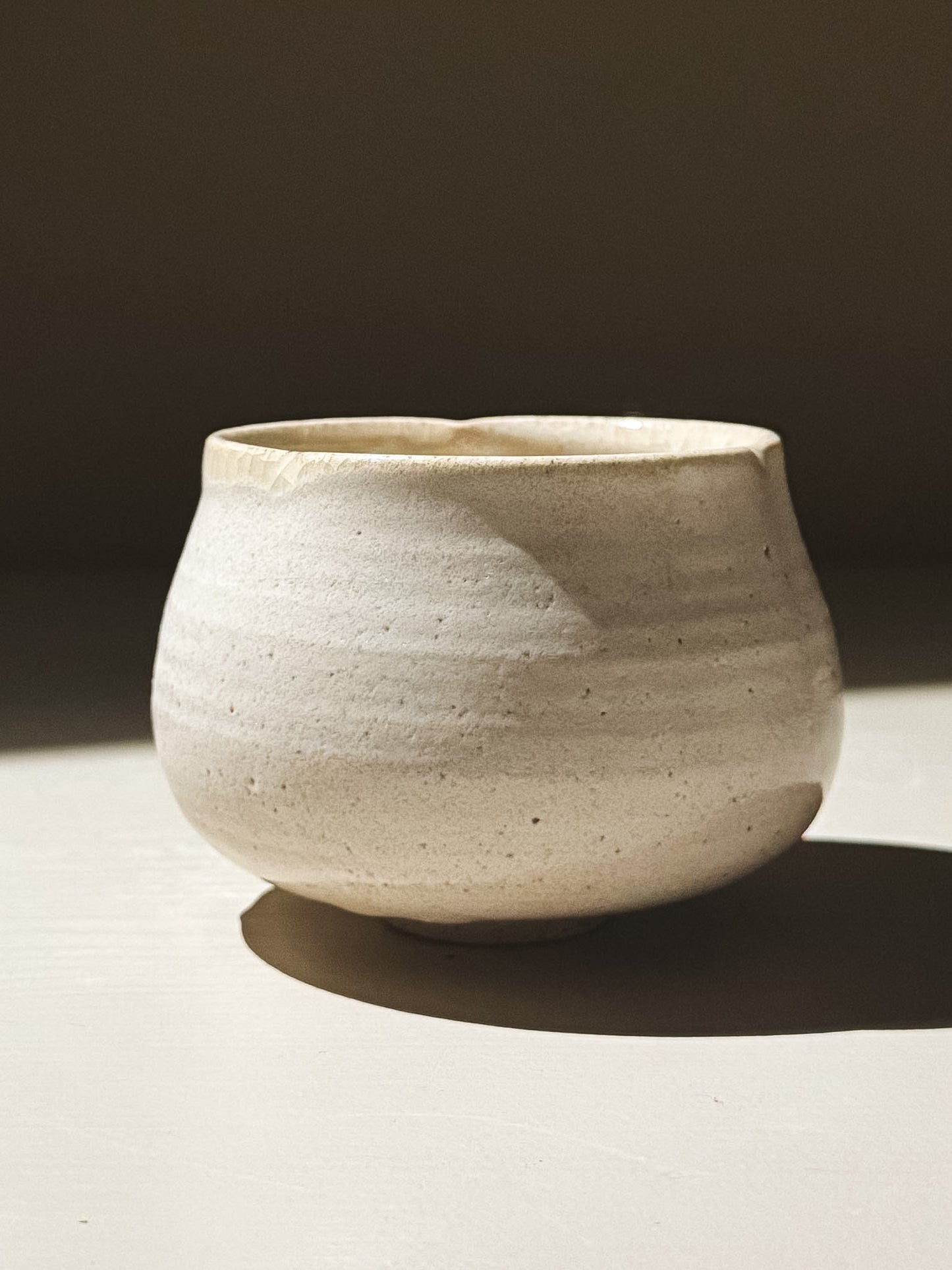 Yunomi Cup - Kannyū Series  #11 in a soft, natural finish with a flowing rim for everyday tea.