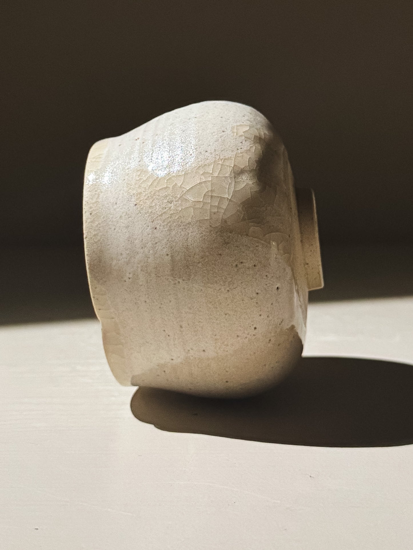 Yunomi Cup - Kannyū Series  #11 showcasing delicate crackle glaze and soft rim, perfect for everyday tea.